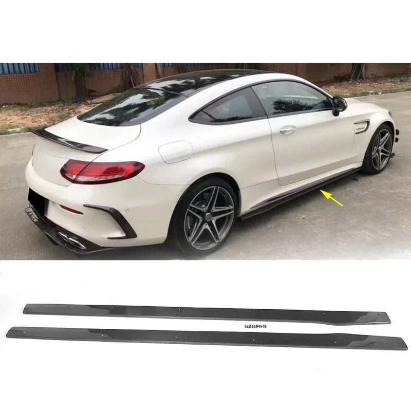 Carbon Fiber Seitenschweller passend für Mercedes W205 C63