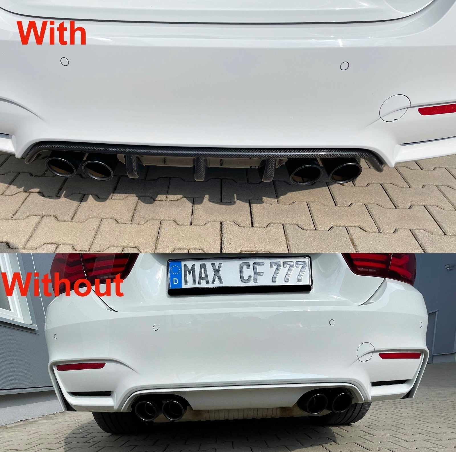 Dry Carbon Heckdiffusor für BMW M3 F80 / M4 F82 F83