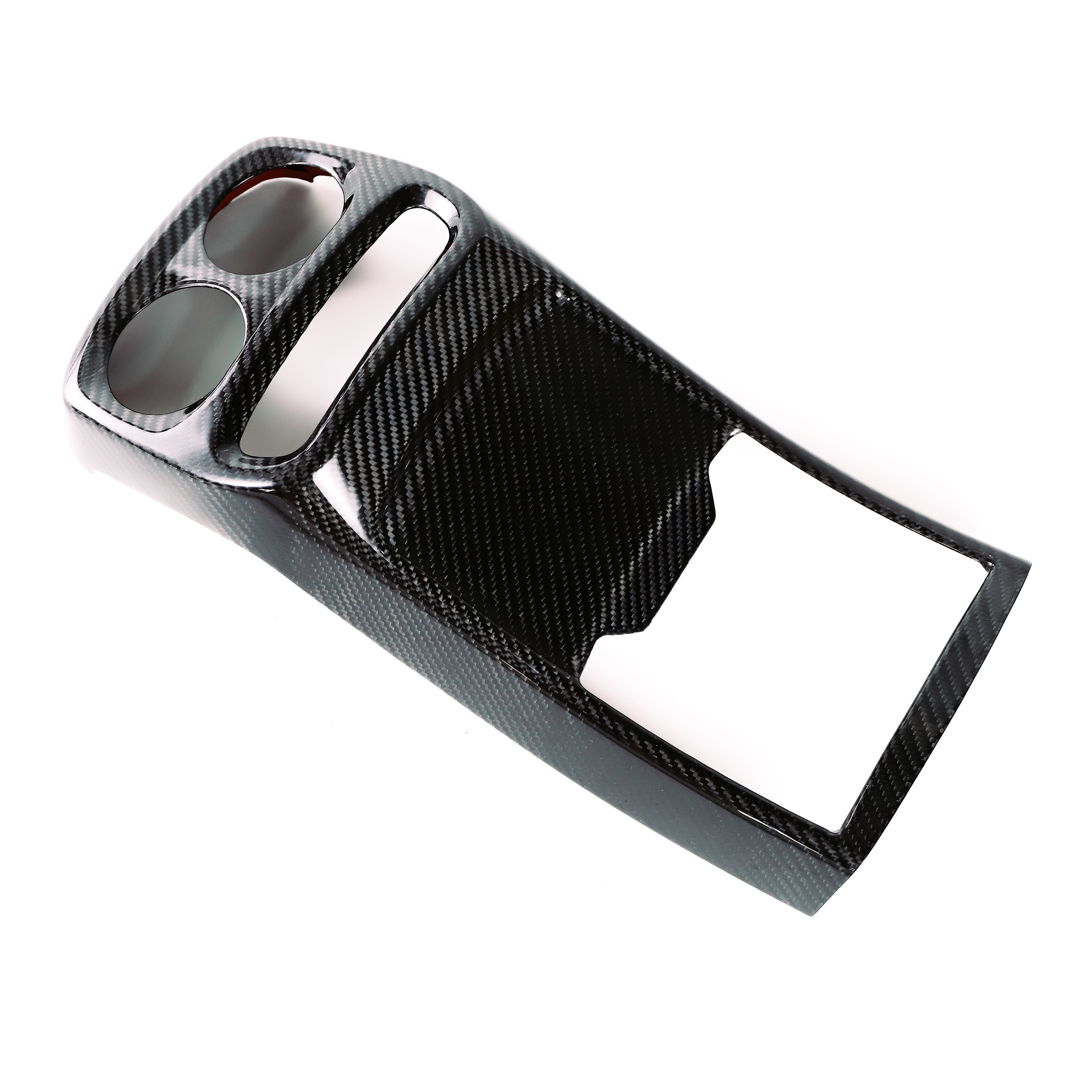 Dry-Carbon Mittelkonsolen Cover Hinten passend für Mercedes-Benz G-Klasse W465 – Fond in Carbon