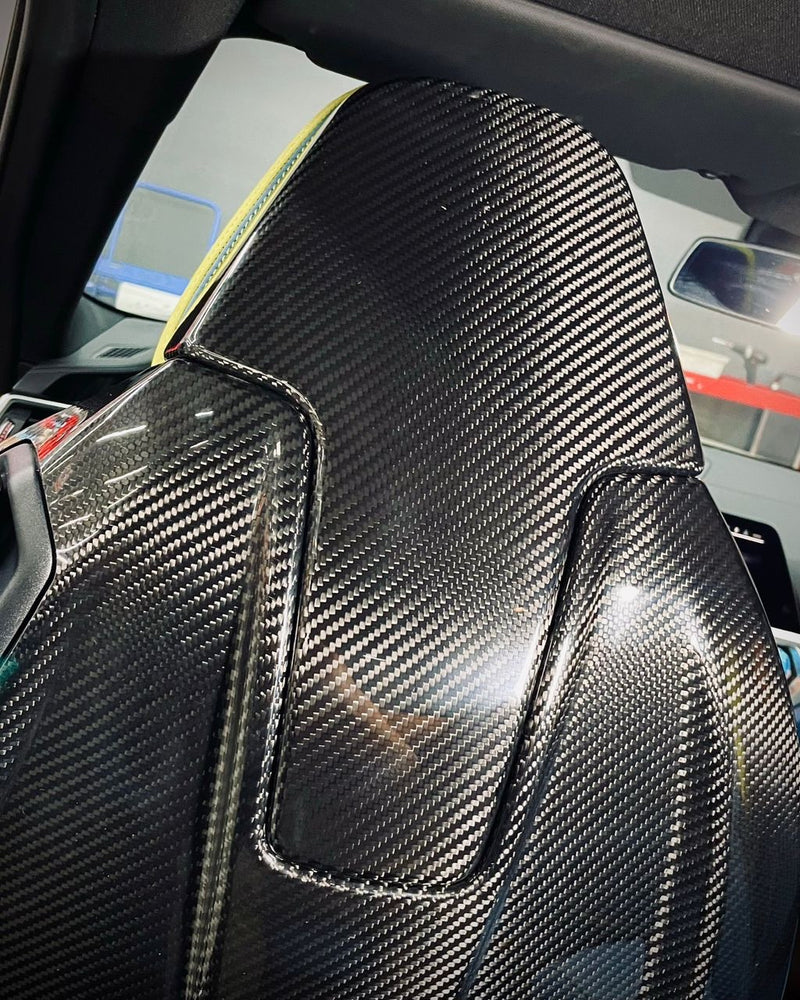 Carbon Fiber Sitzlehnenbezug passend für BMW G87 M2 G80 M3 G82 M4