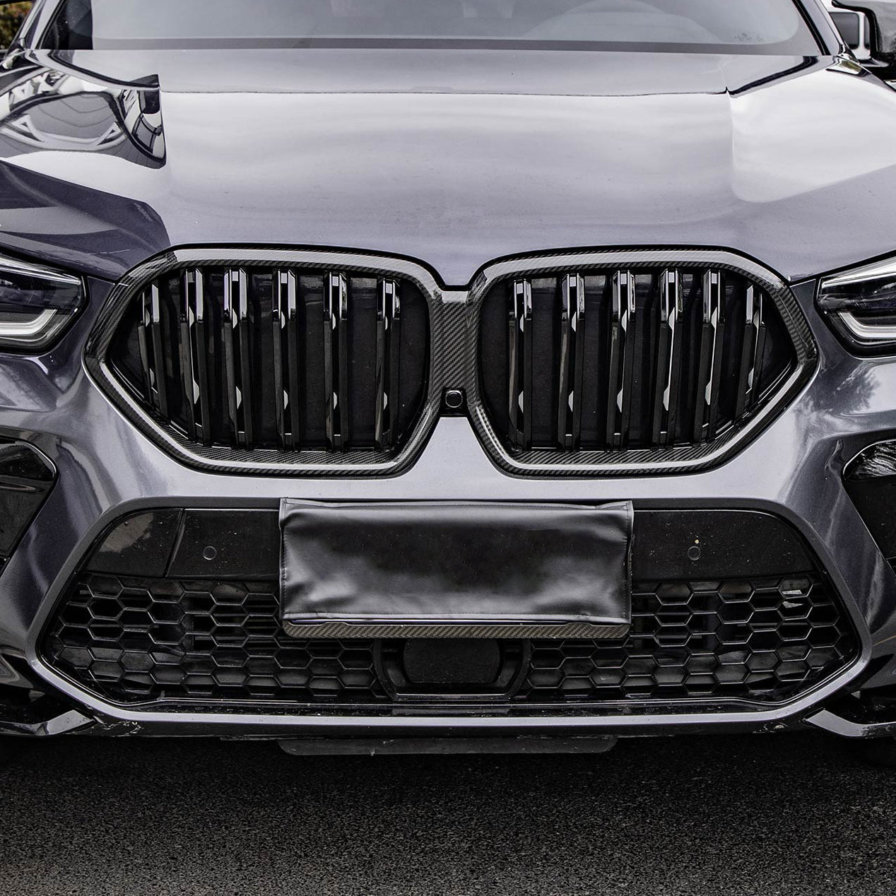 Dry Carbon Kühlergrill Nieren für BMW X6 G06 LCI & X6M F96 LCI