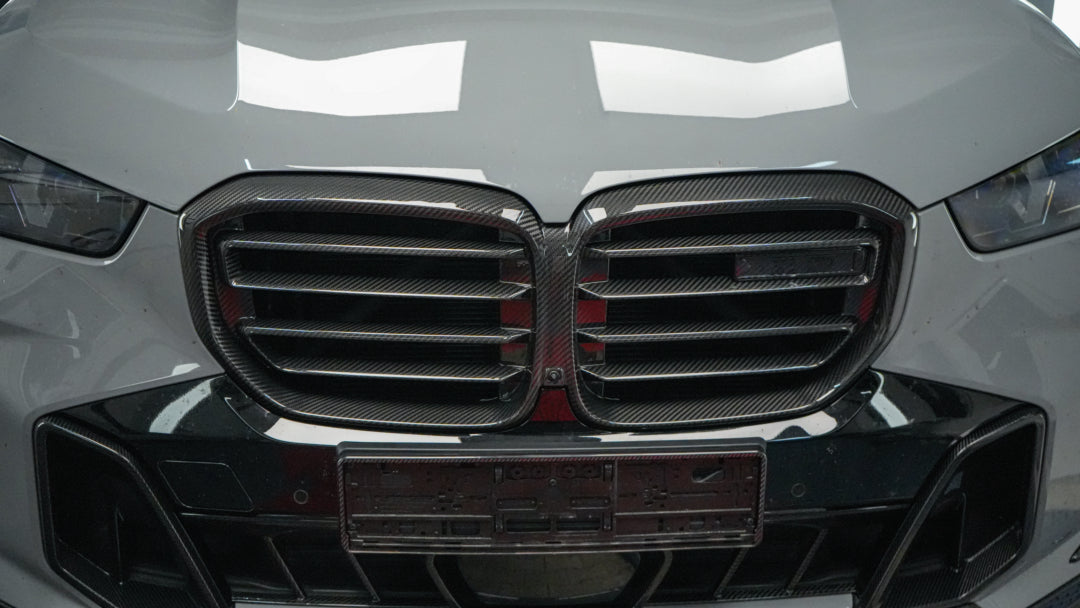 Dry-Carbon Kühlergrill-Nieren passend für BMW X5 G05 LCI – Carbon-Front statt Serie