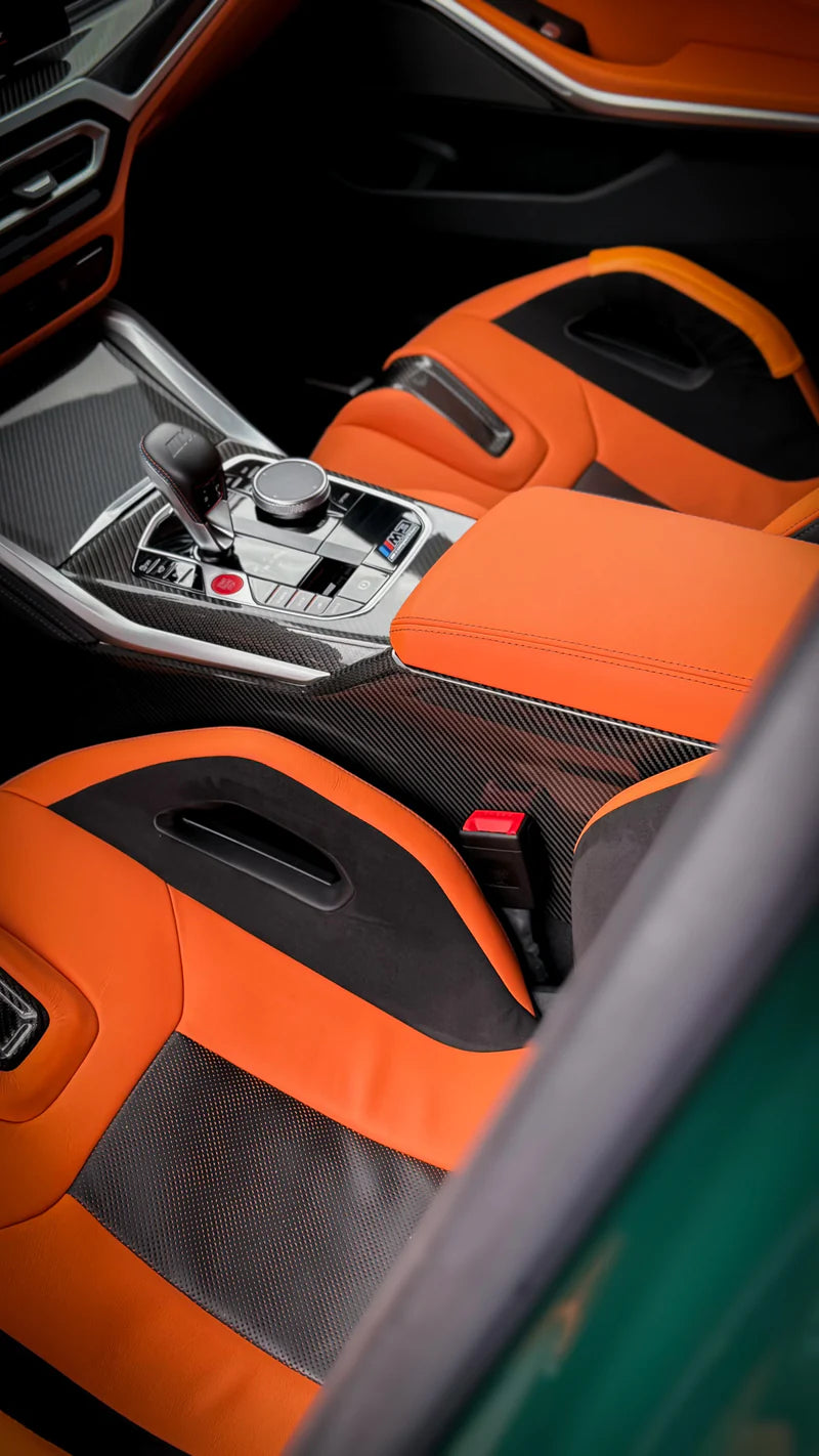 Carbon Fiber lnterior Center Console suitable for BMW G20 G42 G22 G80 G82 G87