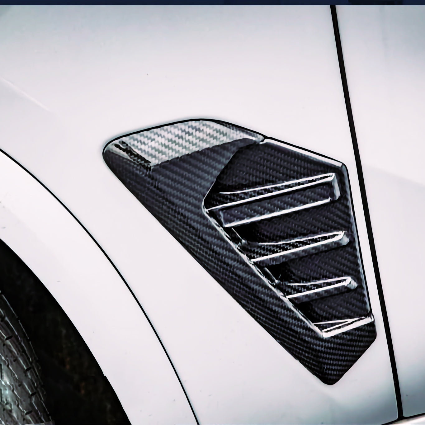 Dry Carbon Kotflügelaufsatz Lufteinlass für BMW X5 G05 LCI