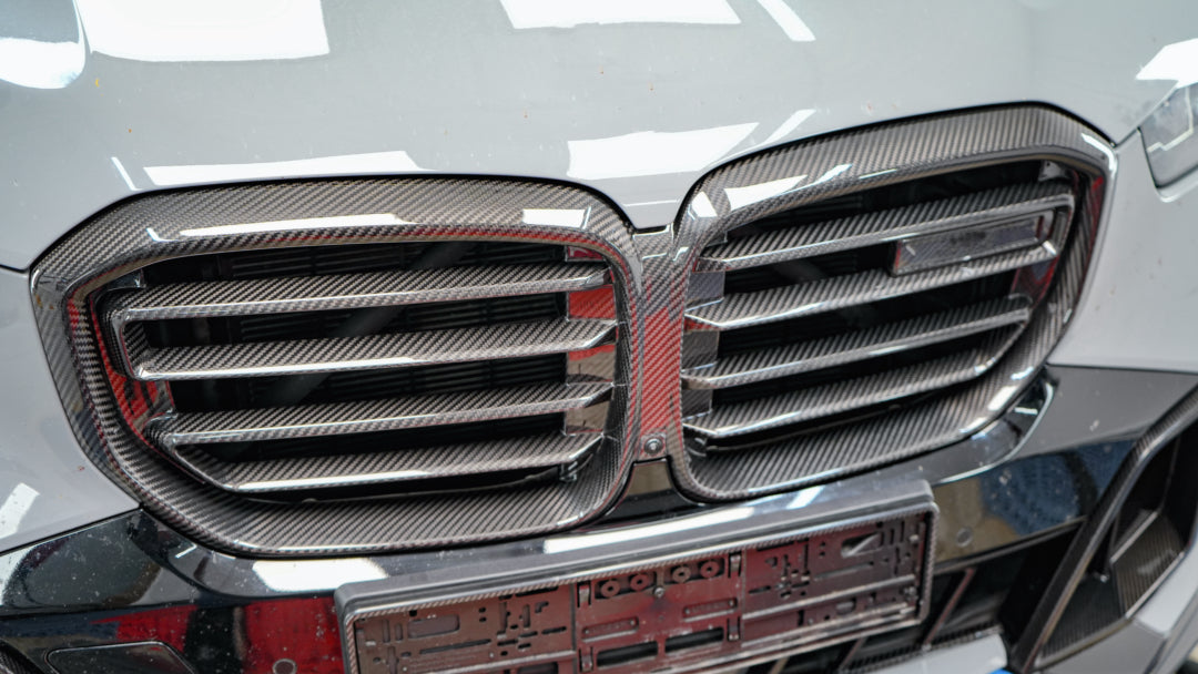 Dry-Carbon Kühlergrill-Nieren passend für BMW X5 G05 LCI – Carbon-Front statt Serie