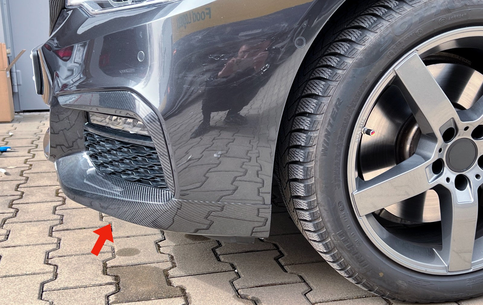 Dry CARBON Front Flaps Frontlippe für BMW G30 G31 mit M Paket vor LCI