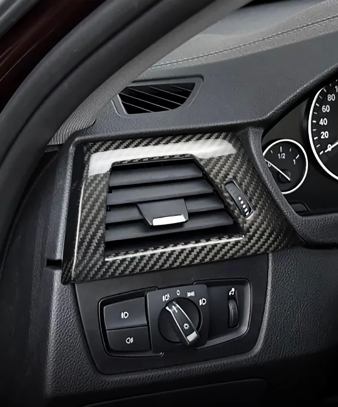 Dry Carbon Lüfterauslass Blenden für BMW F30 F31 F32 F33 F36 F80 F82 F83