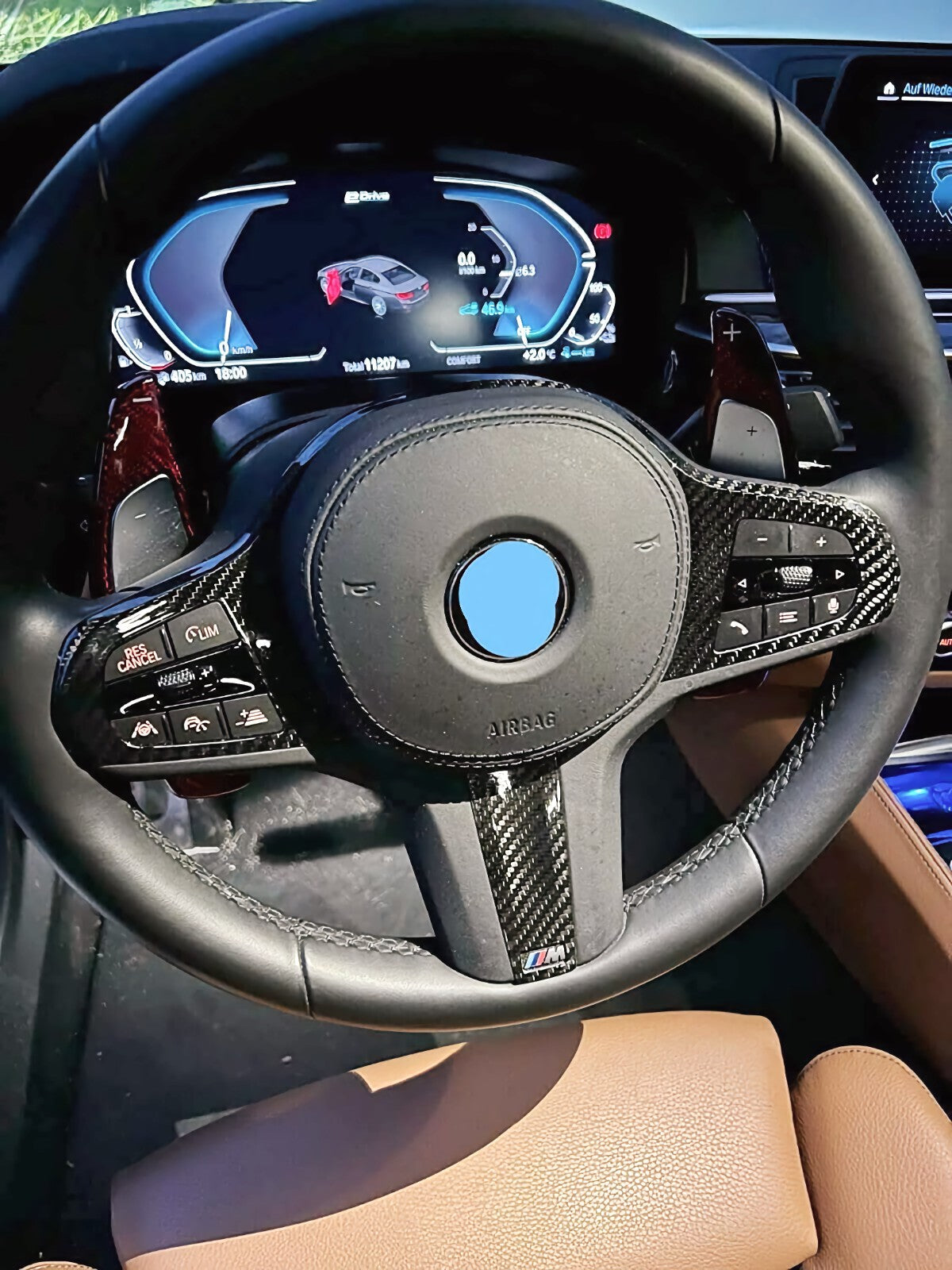 Dry CARBON Lenkrad Blenden Cover für BMW F40 F44 F39 G20 G21 G22 G23 G30 G31 G32 7er G11 G12 8er G14 G15 G16 G01 G02 G05 G06 G07