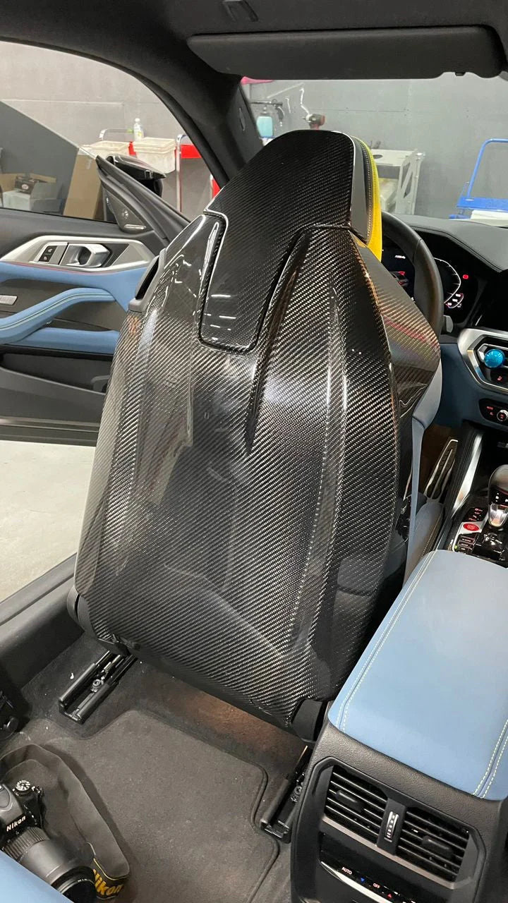 Carbon Fiber Seat Back Cover passend für BMW G01 F97 X3 G02 F98 X4