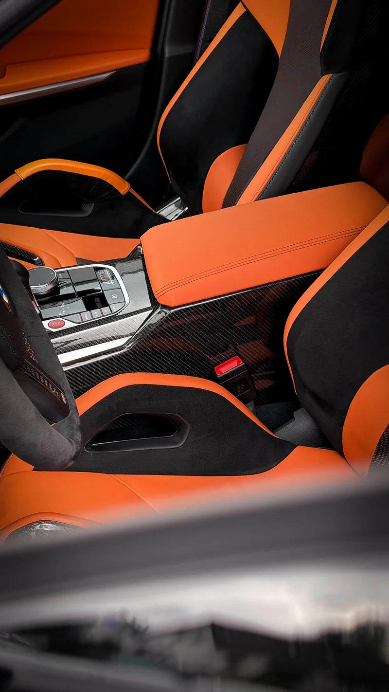 Carbon Fiber lnterior Center Console suitable for BMW G20 G42 G22 G80 G82 G87