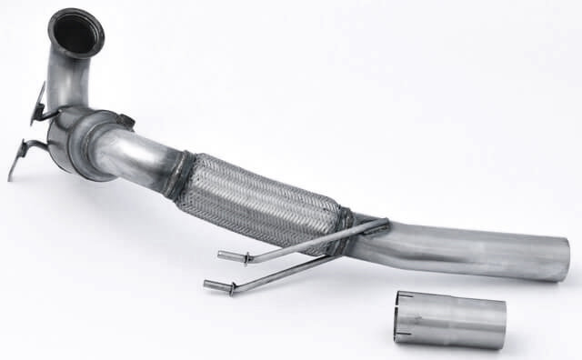 Aulitzky ECE Downpipe für Seat Leon Cupra 5F, sportliche Abgasanlage mit hochwertigem Edelstahl, sichtbare Verbindung und Design