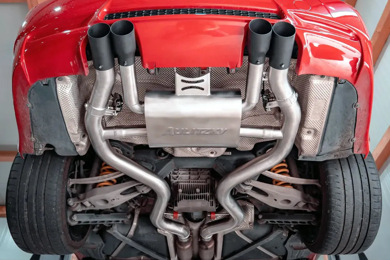 ECE Klappen-Endschalldämpfer passend für BMW M3 E90/E92 – 4x 80 mm, V8-Sound auf Knopfdruck
