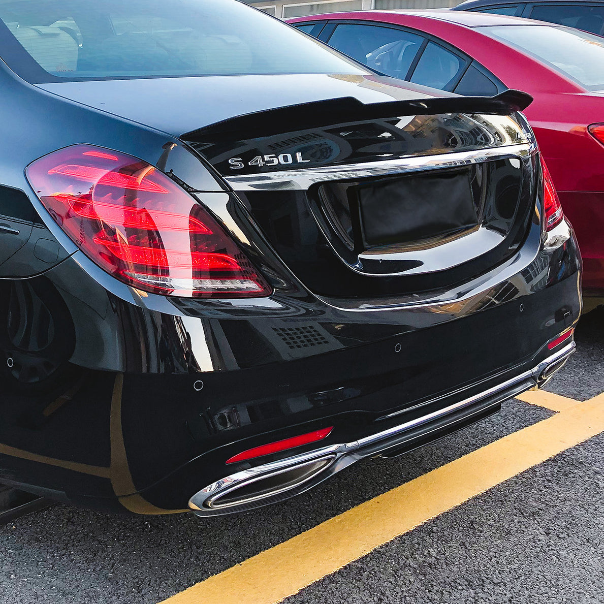Dry Carbon Heck Spoiler "Ducktail" für Mercedes Benz S Class W222