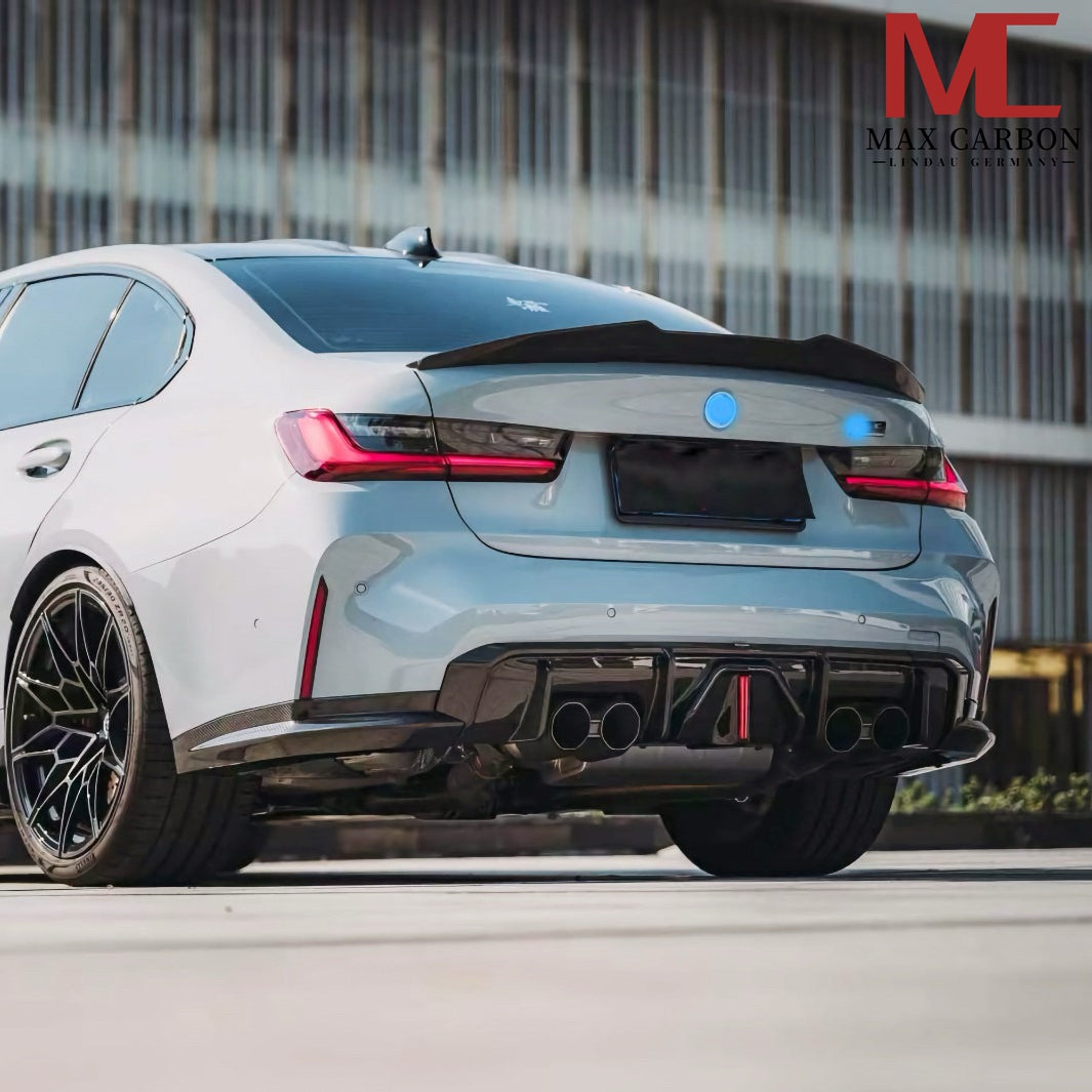 Dry-Carbon Heckspoiler Ducktail PS-Style passend für BMW M3 G80 / 3er G20 – Performance Back-End Design