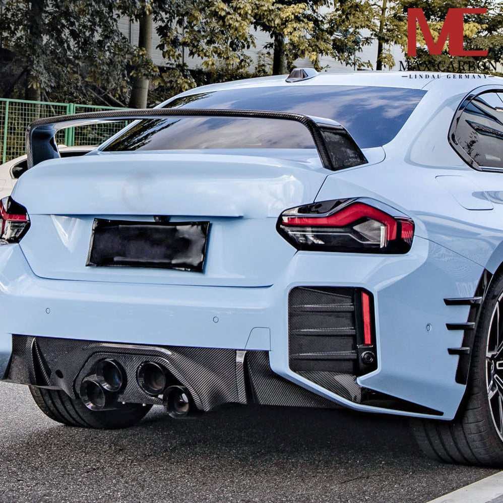 Dry-Carbon Heckflügel Aufsatz passend für BMW M2 G87 & 2er G42 M240i – sportlichere Heckoptik