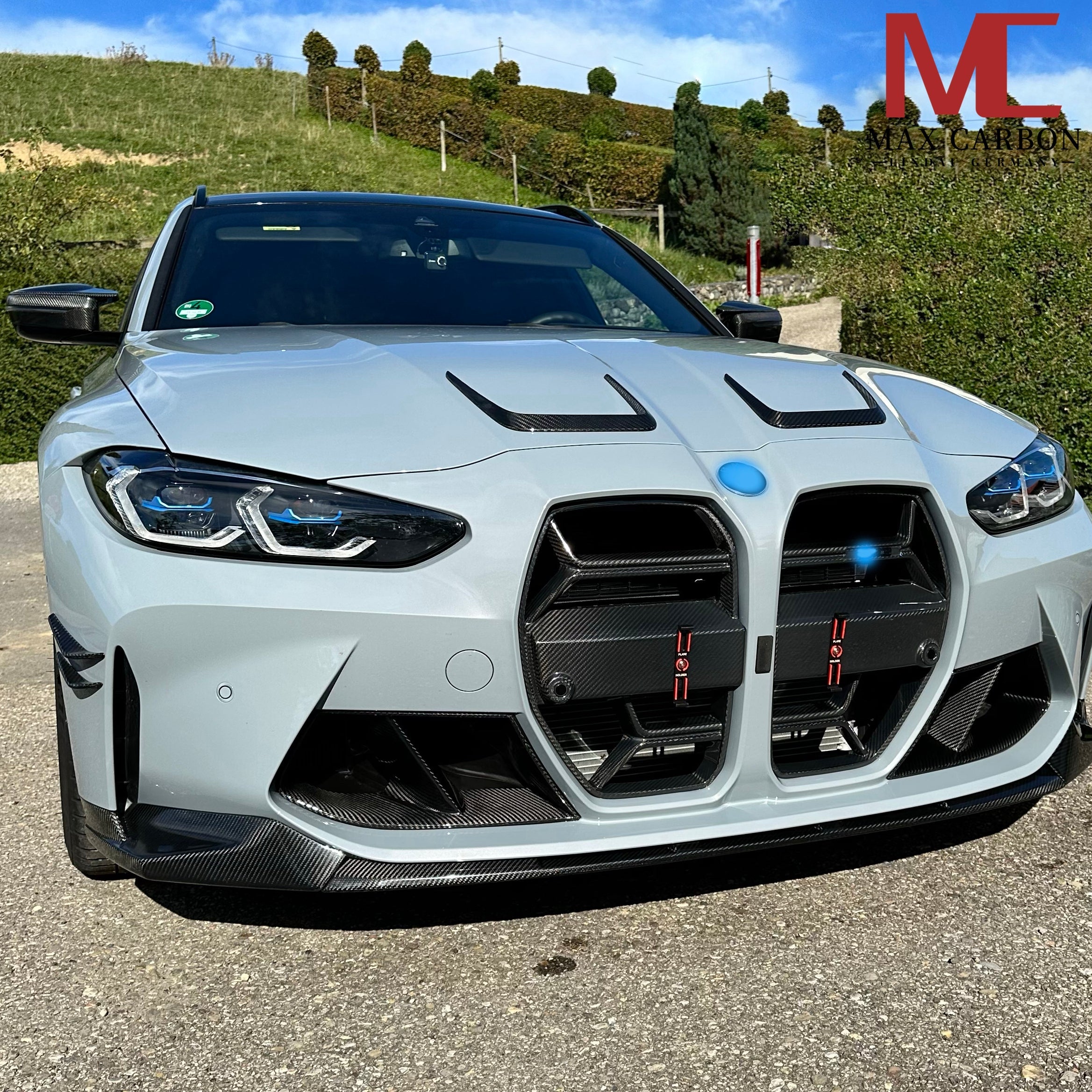 Carbon Kühlergrill-Nieren passend für BMW M3 G80/G81 und M4 G82/G83, Echtcarbon - Getsdowned