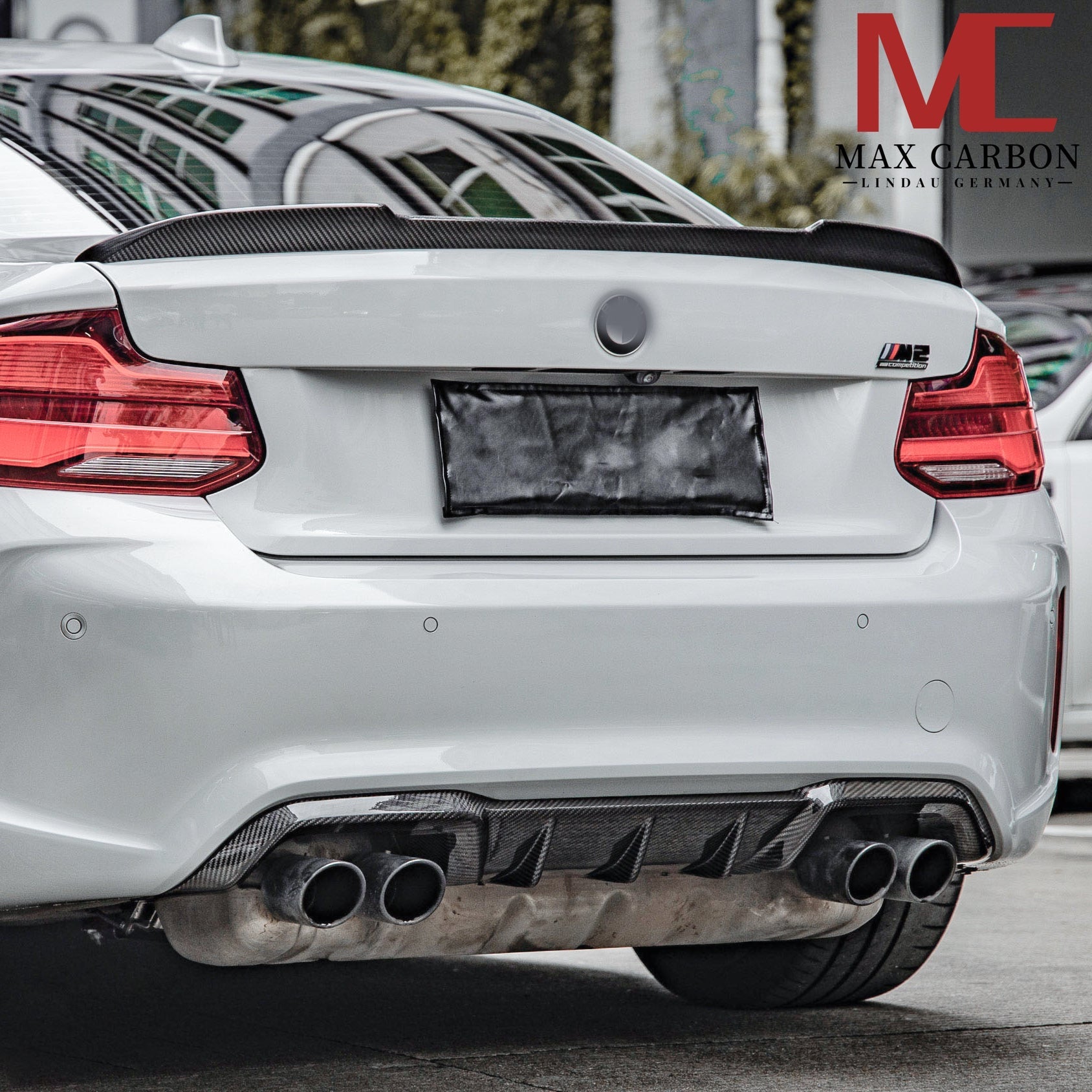 Dry Carbon Heckdiffusor für BMW M2 F87 + M2 Competition