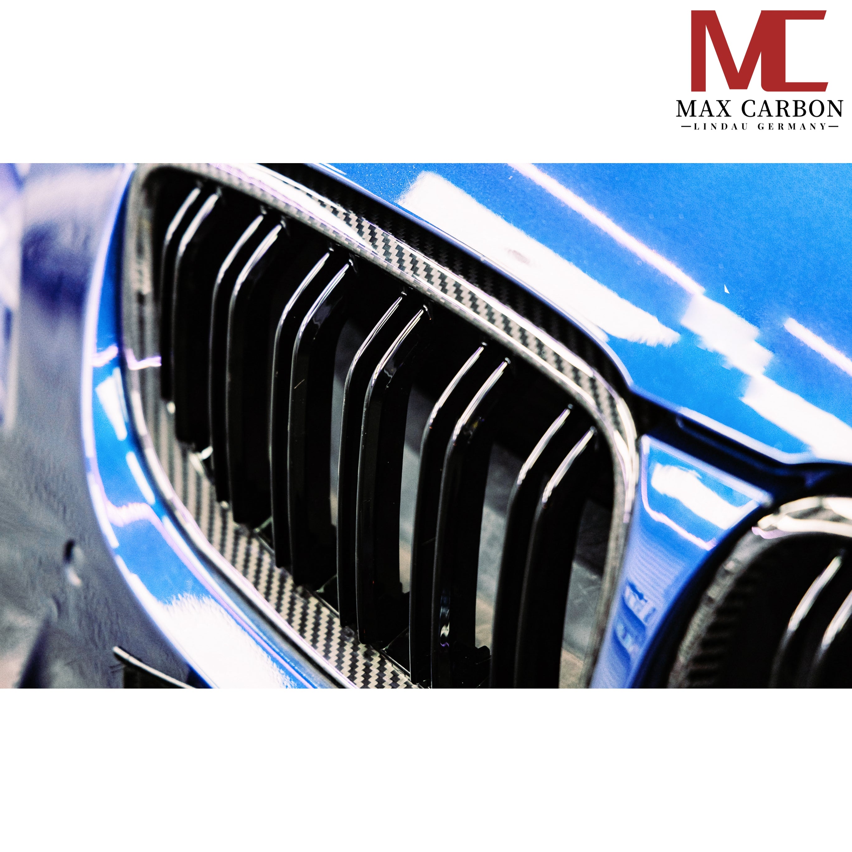 Dry-Carbon Kühlergrill-Satz passend für BMW M3 E90 E92 E93 – Nieren in Sichtcarbon