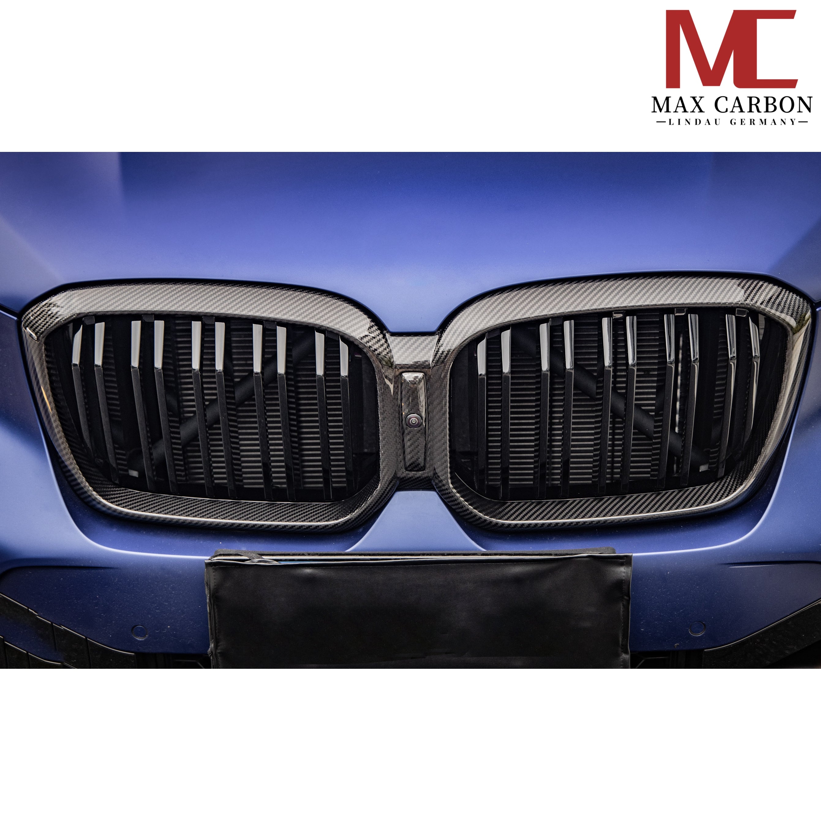 Dry-Carbon Kühlergrill Nieren passend für BMW X3M F97, X4M F98, X3 G01 & X4 G02 LCI – Carbon-Front statt Chrom