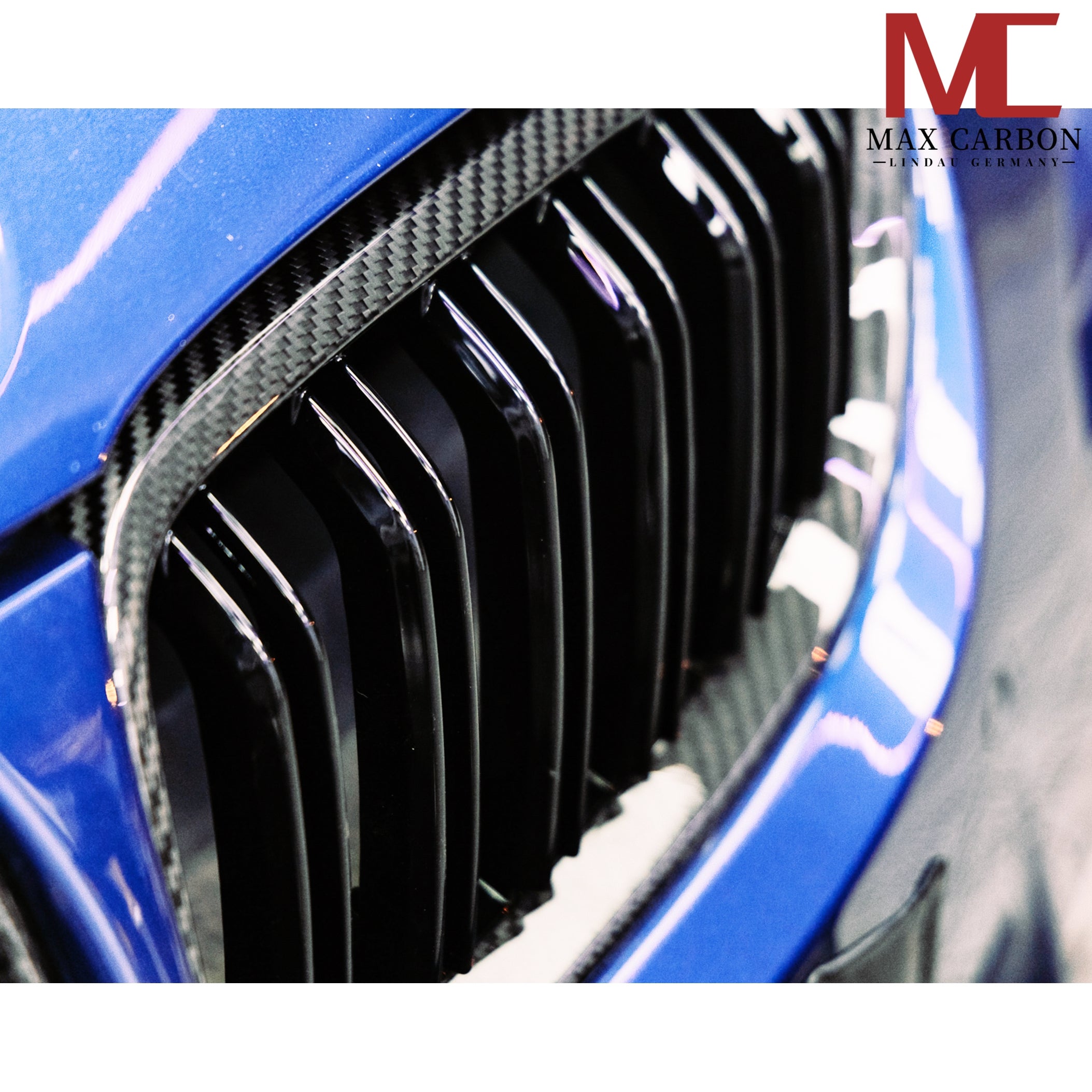 Dry-Carbon Kühlergrill-Satz passend für BMW M3 E90 E92 E93 – Nieren in Sichtcarbon