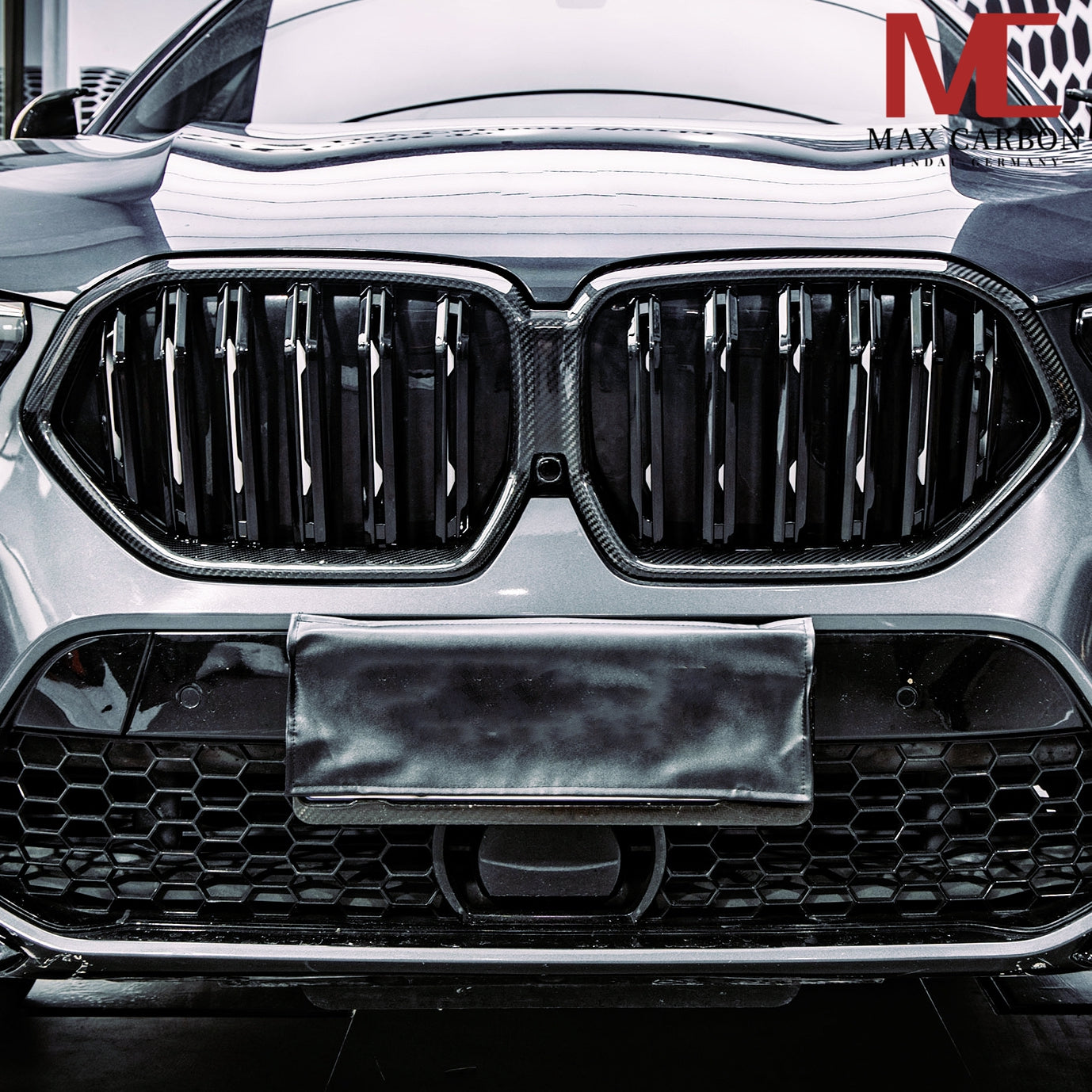 Dry Carbon Kühlergrill Nieren für BMW X6M F96 X6 G06 Pre-LCI