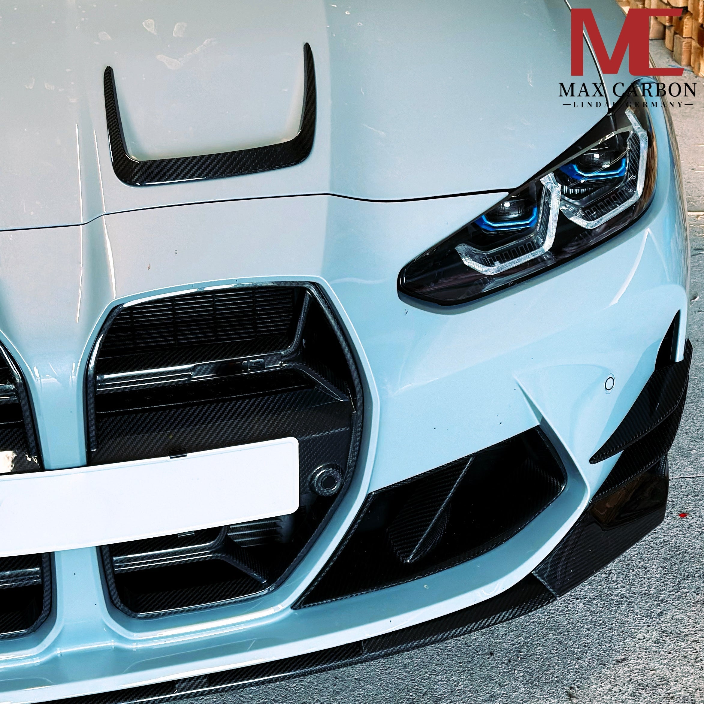 Dry-Carbon Front Canards VAC passend für BMW M3 G80 / G81 / M4 G82 / G83 – Front-Flügel mit Aero-Design