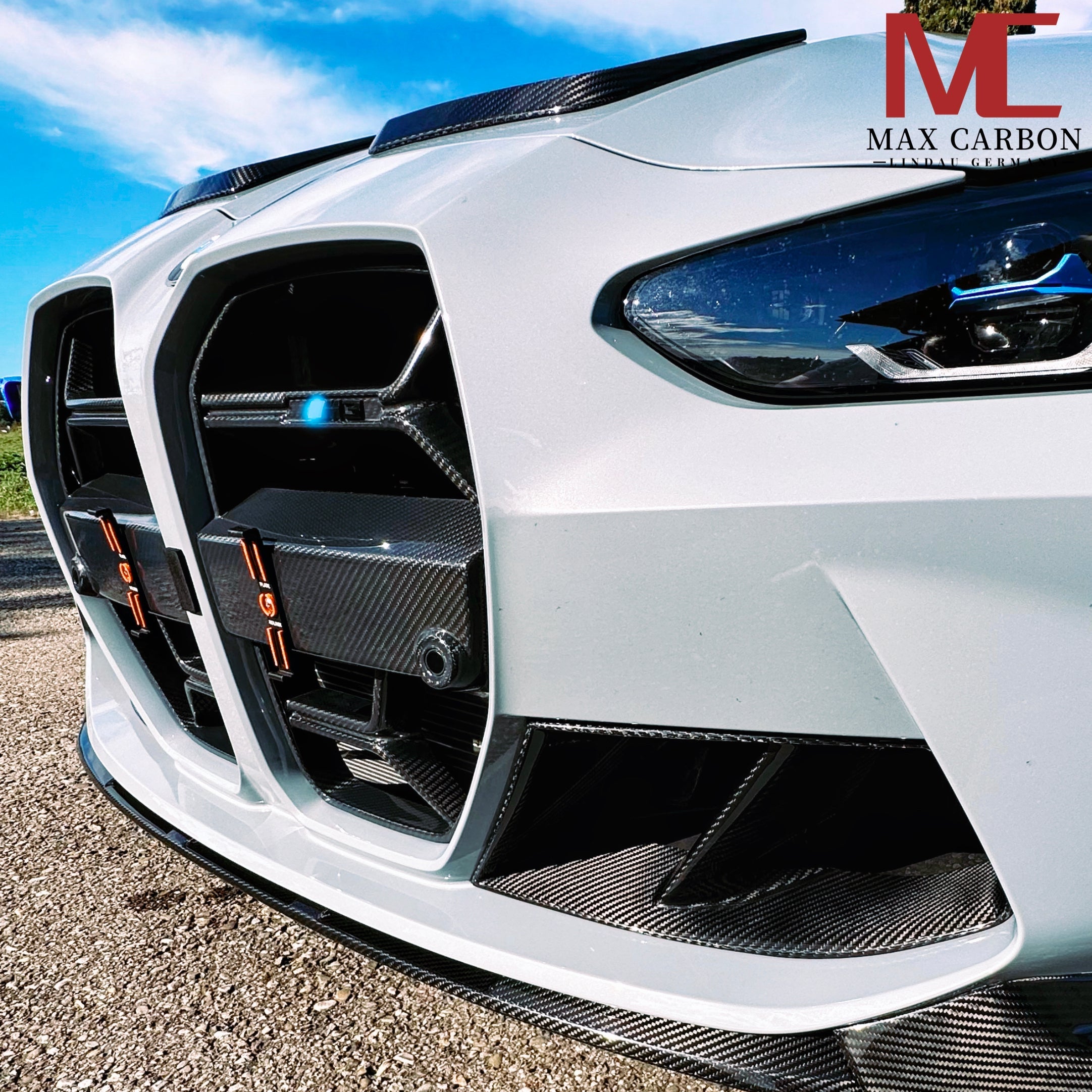 Carbon Kühlergrill-Nieren passend für BMW M3 G80/G81 und M4 G82/G83, Echtcarbon - Getsdowned