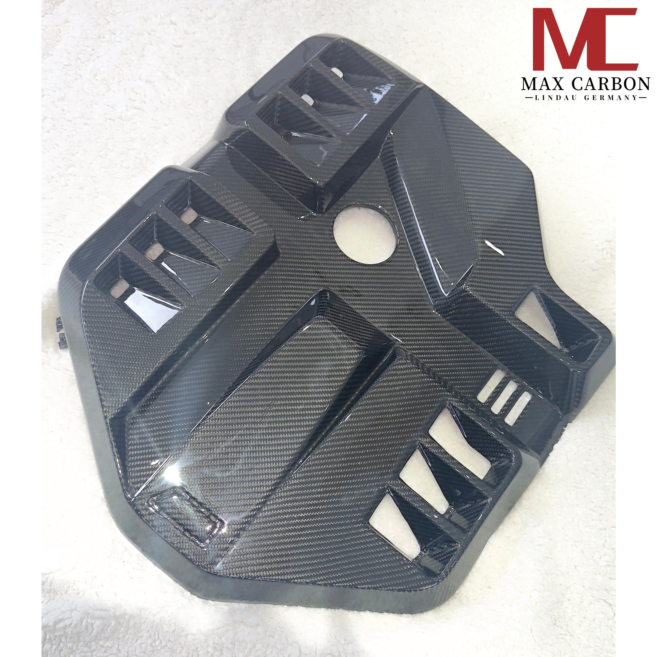 Dry-Carbon Motorabdeckung (Groß) passend für BMW M2 G87 / M3 G80 / G81 / M4 G82 / G83 – Engine Bay Upgrade