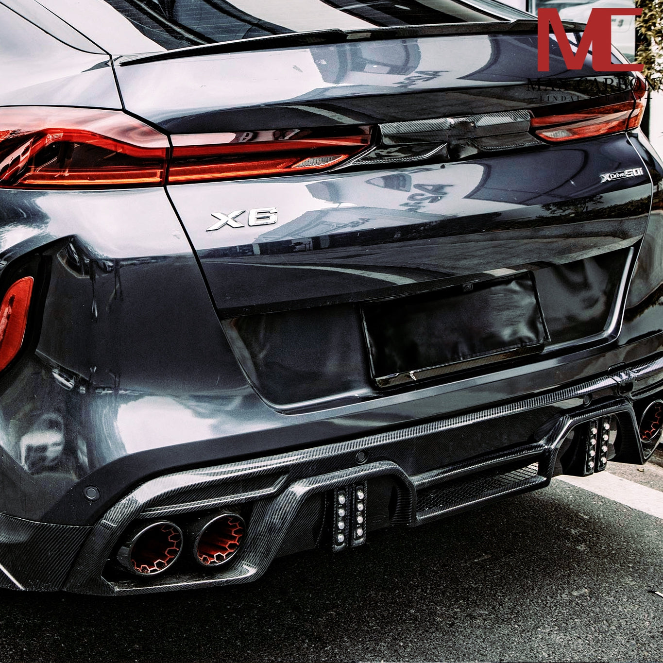 Dry-Carbon Heckspoiler passend für BMW X6M F96 / X6 G06 (Pre-LCI & LCI) – SUV-Heck mit Präsenz