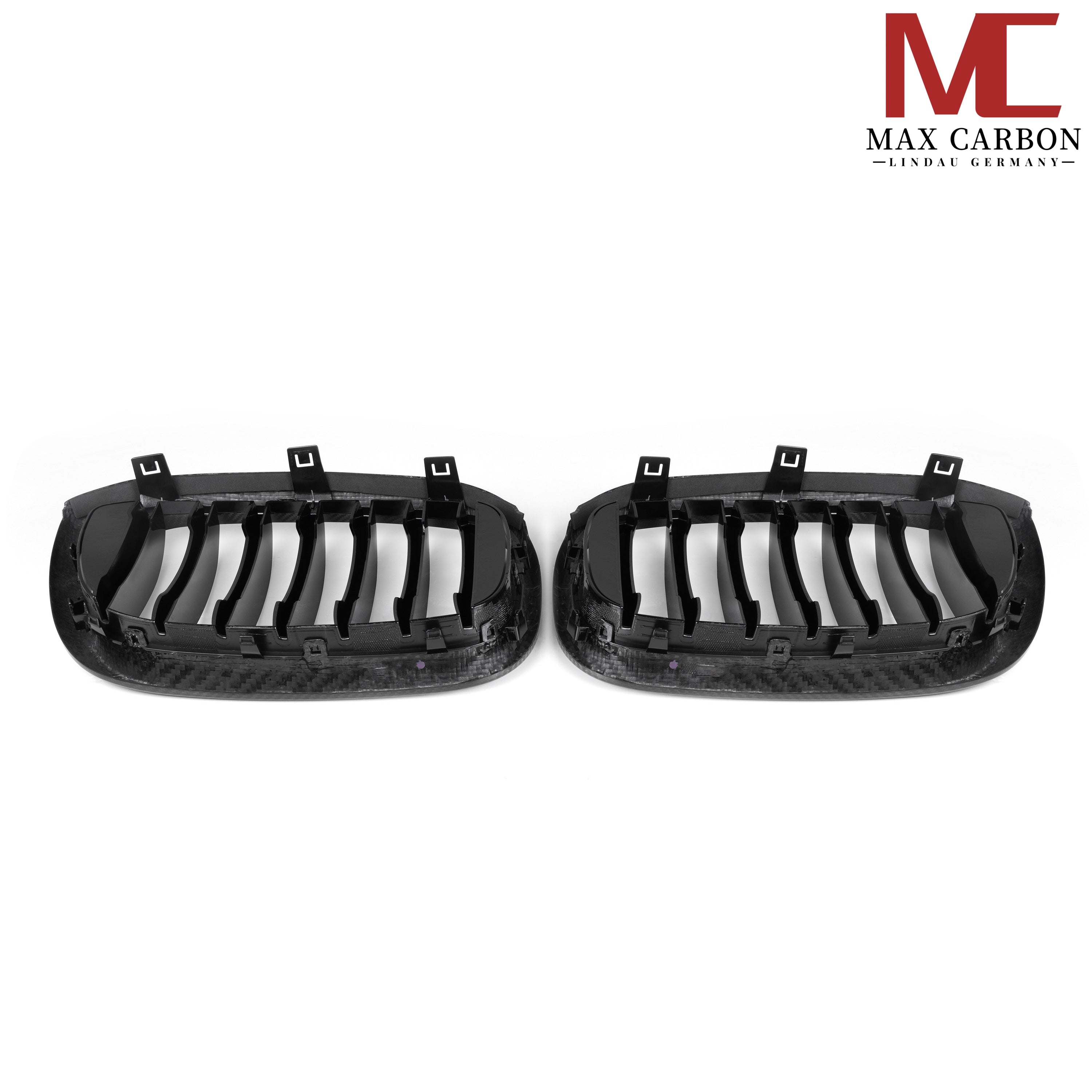 Dry-Carbon Kühlergrill Nieren passend für BMW X3M F97, X4M F98, X3 G01 & X4 G02 Pre-LCI – Carbon-Front statt Chrom