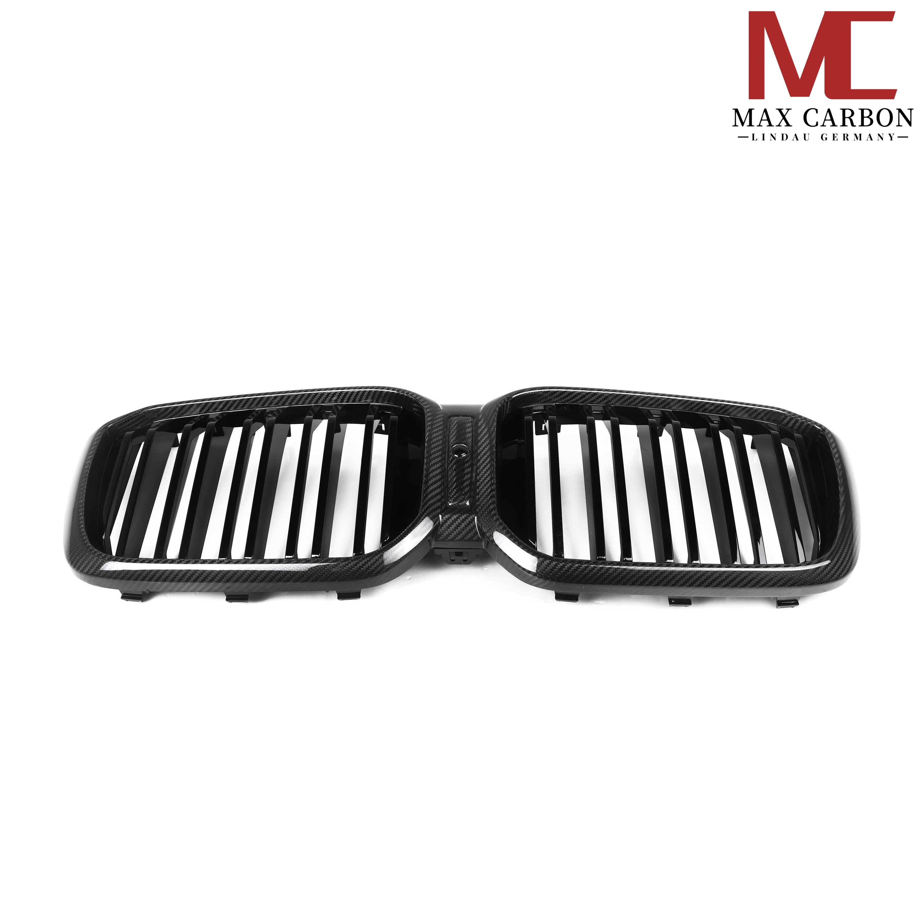 Dry-Carbon Kühlergrill Nieren passend für BMW X3M F97, X4M F98, X3 G01 & X4 G02 LCI – Carbon-Front statt Chrom