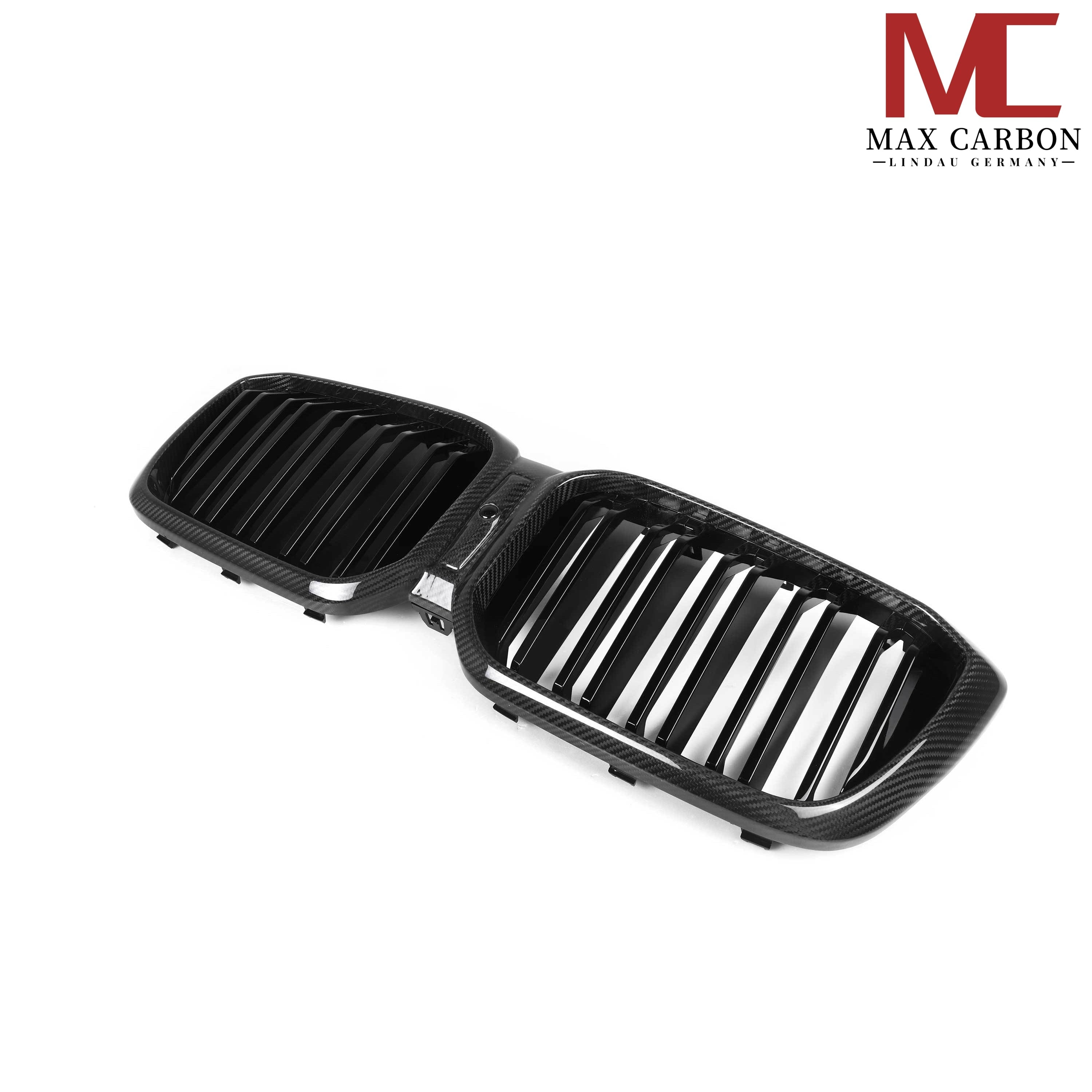 Dry-Carbon Kühlergrill Nieren passend für BMW X3M F97, X4M F98, X3 G01 & X4 G02 LCI – Carbon-Front statt Chrom