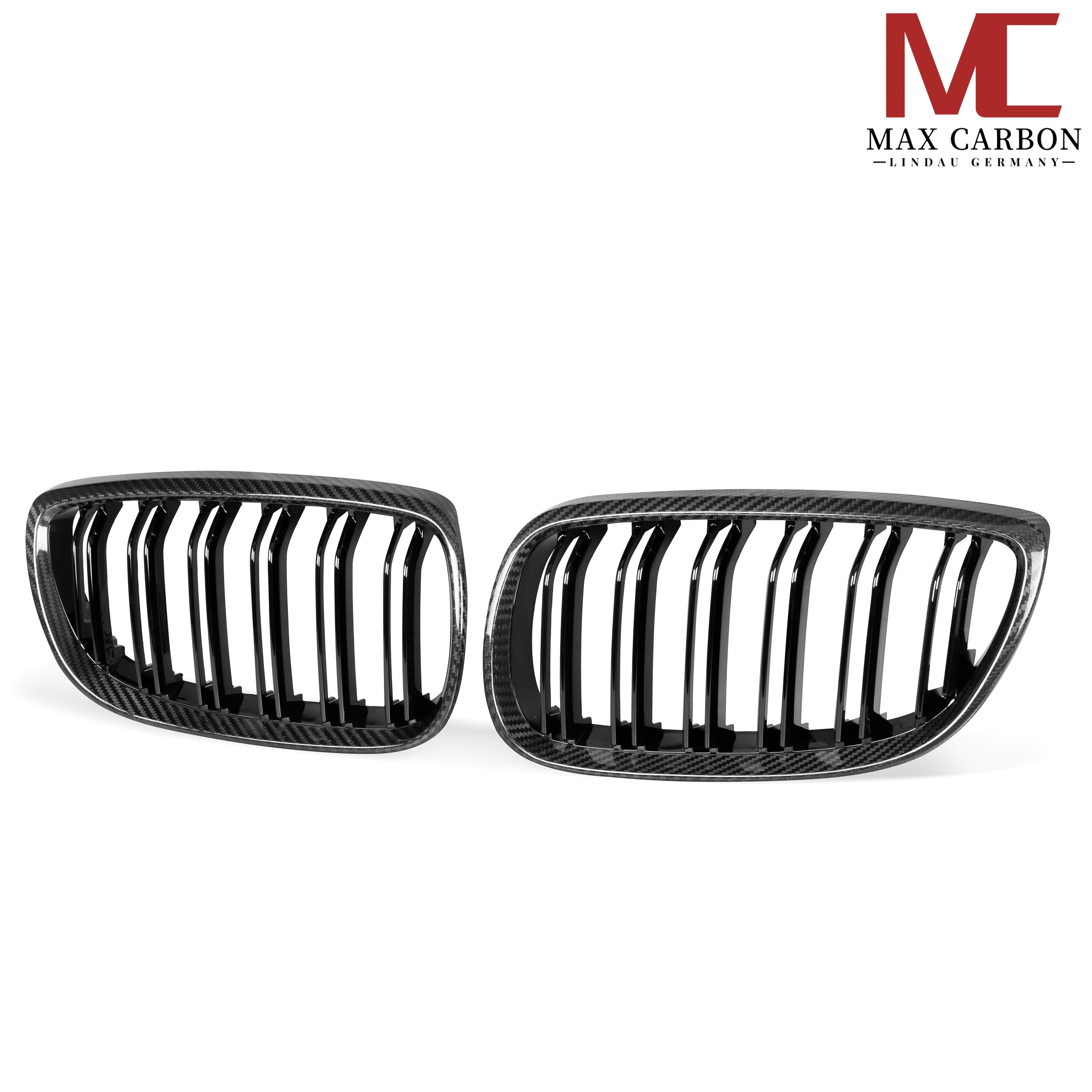 Dry-Carbon Kühlergrill-Satz passend für BMW M3 E90 E92 E93 – Nieren in Sichtcarbon