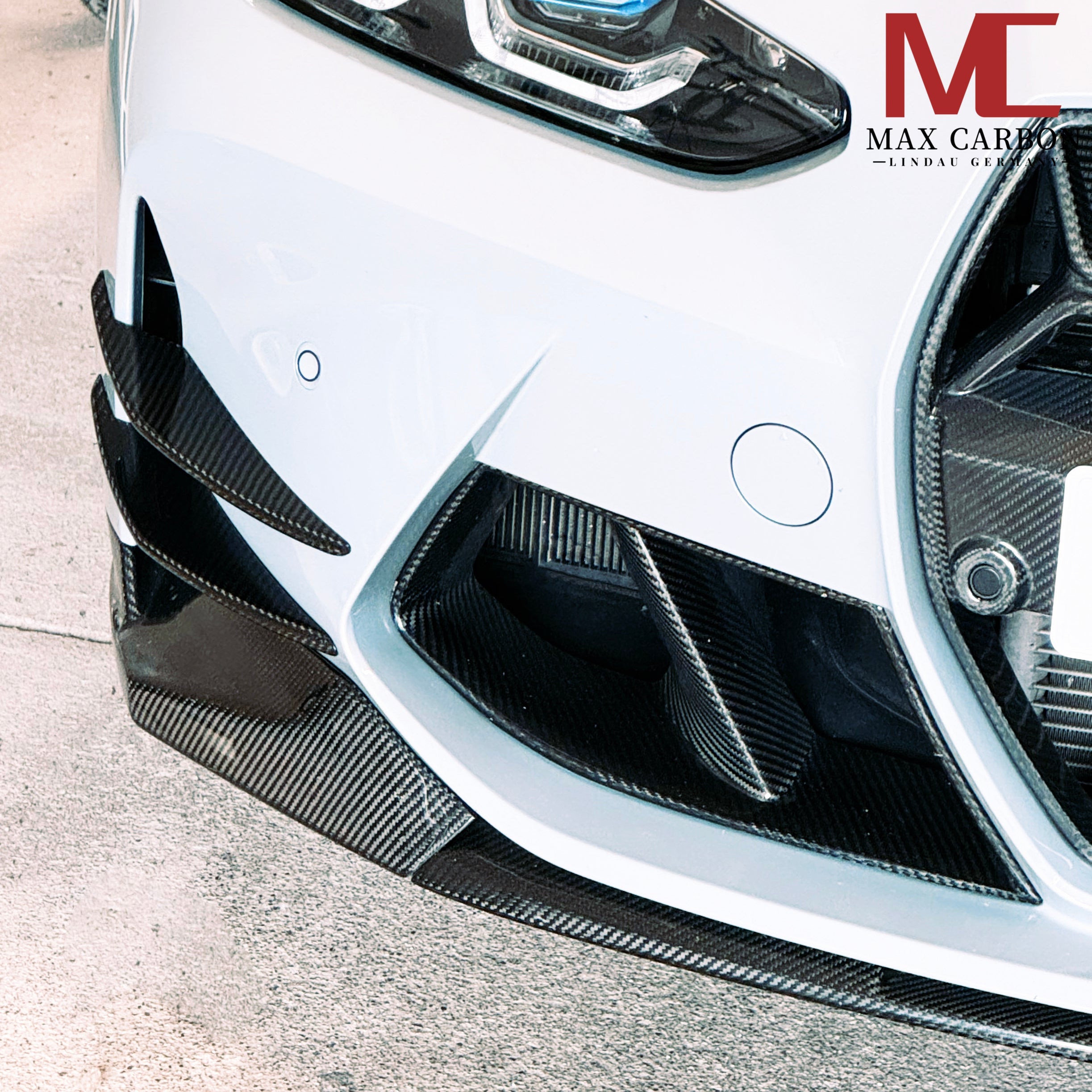 Dry-Carbon Front Canards VAC passend für BMW M3 G80 / G81 / M4 G82 / G83 – Front-Flügel mit Aero-Design