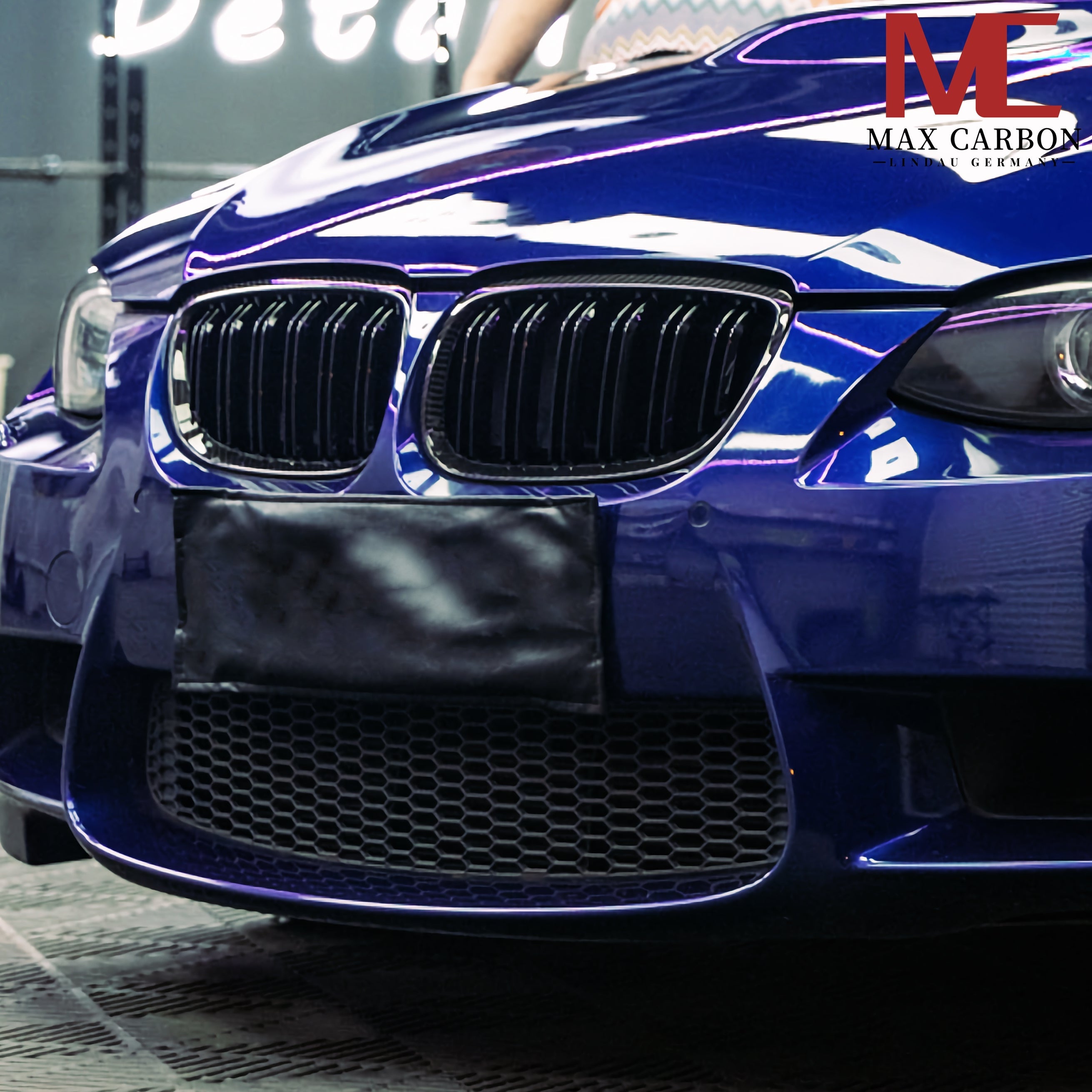 Dry-Carbon Kühlergrill-Satz passend für BMW M3 E90 E92 E93 – Nieren in Sichtcarbon
