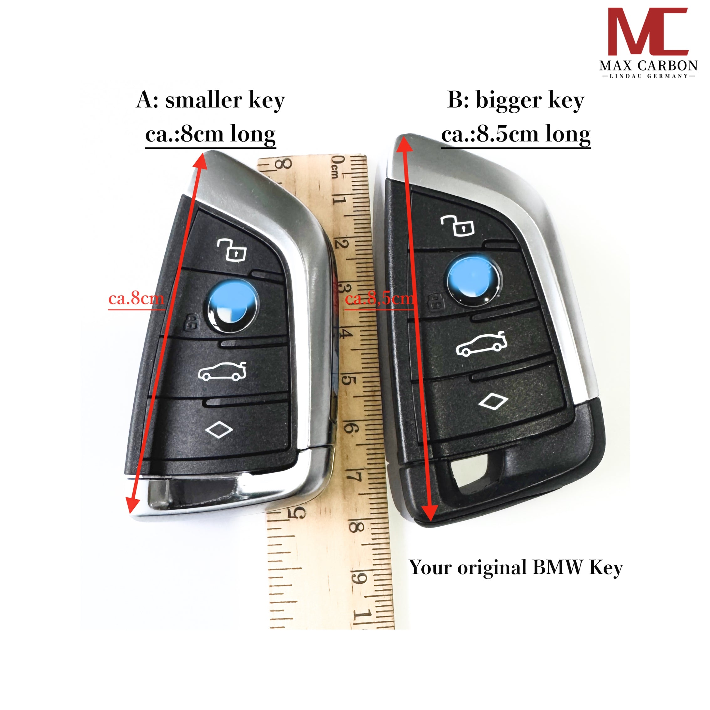 Dry-Carbon Schlüssel Cover passend für BMW und BMW M – Carbon im Detail