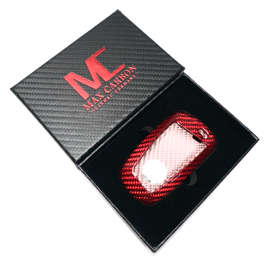 MAX CARBON Premium Schlüssel Cover Hülle Etui Abdeckung für BMW 1er 2er 3er 4er 5er 6er 7er M2 M3 M4 M135i M140i M235i M240i X1 X3 X4 X5 X6