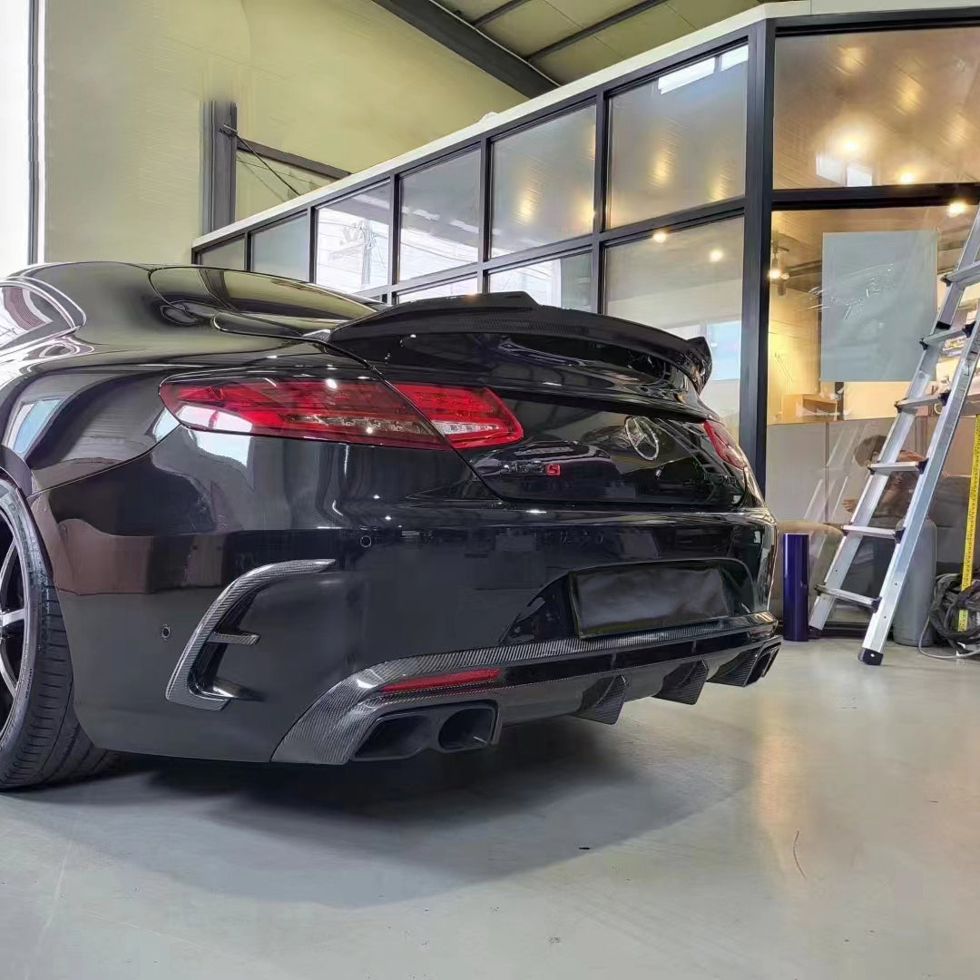 Dry Carbon Heck Spoiler "Ducktail" für Mercedes Benz S Class W217 Coupè S63 S65