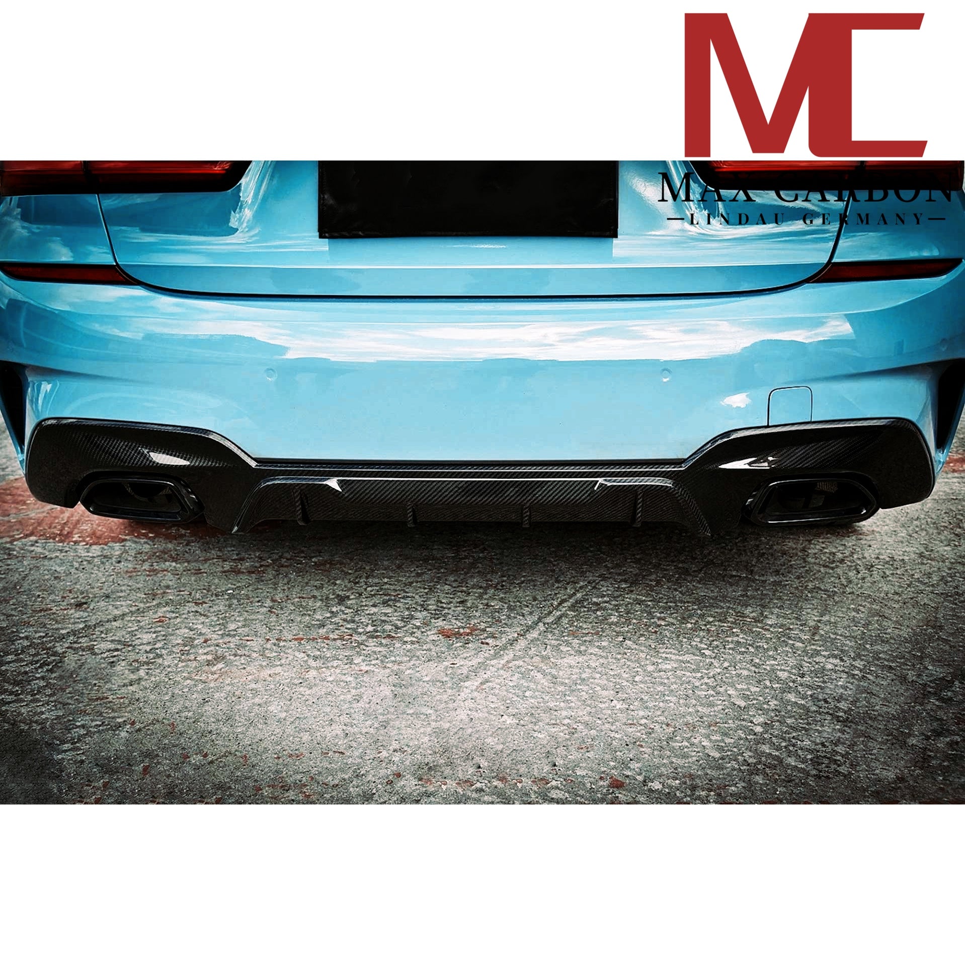 Dry Carbon Heckdiffusor für BMW 3er G20 G21 nur Pre-LCI