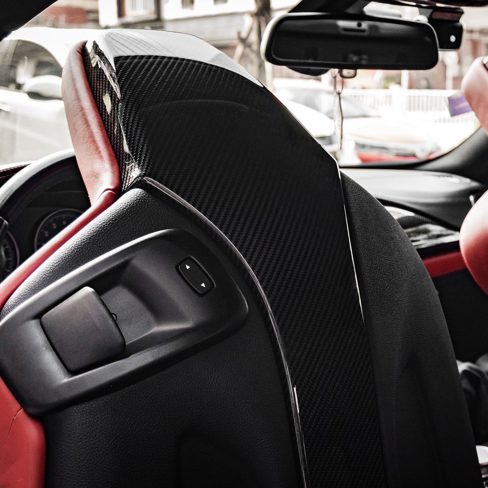 Dry Carbon Sitz Cover für BMW M2 F87 + Competition / M3 F80 / M4 F82 F83