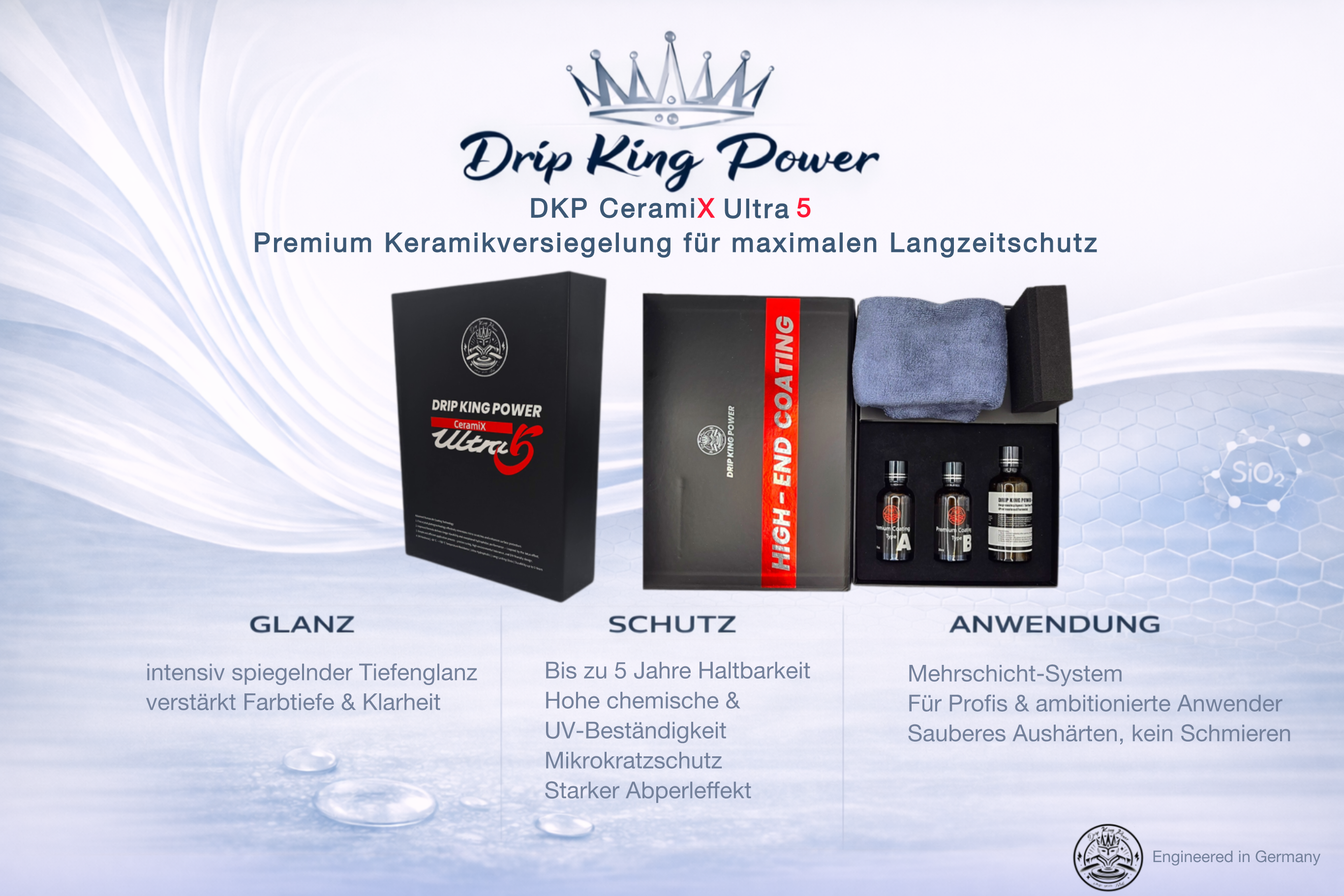 Drip King CeramiX Ultra 5 – Keramikversiegelung 5 Jahre Schutz