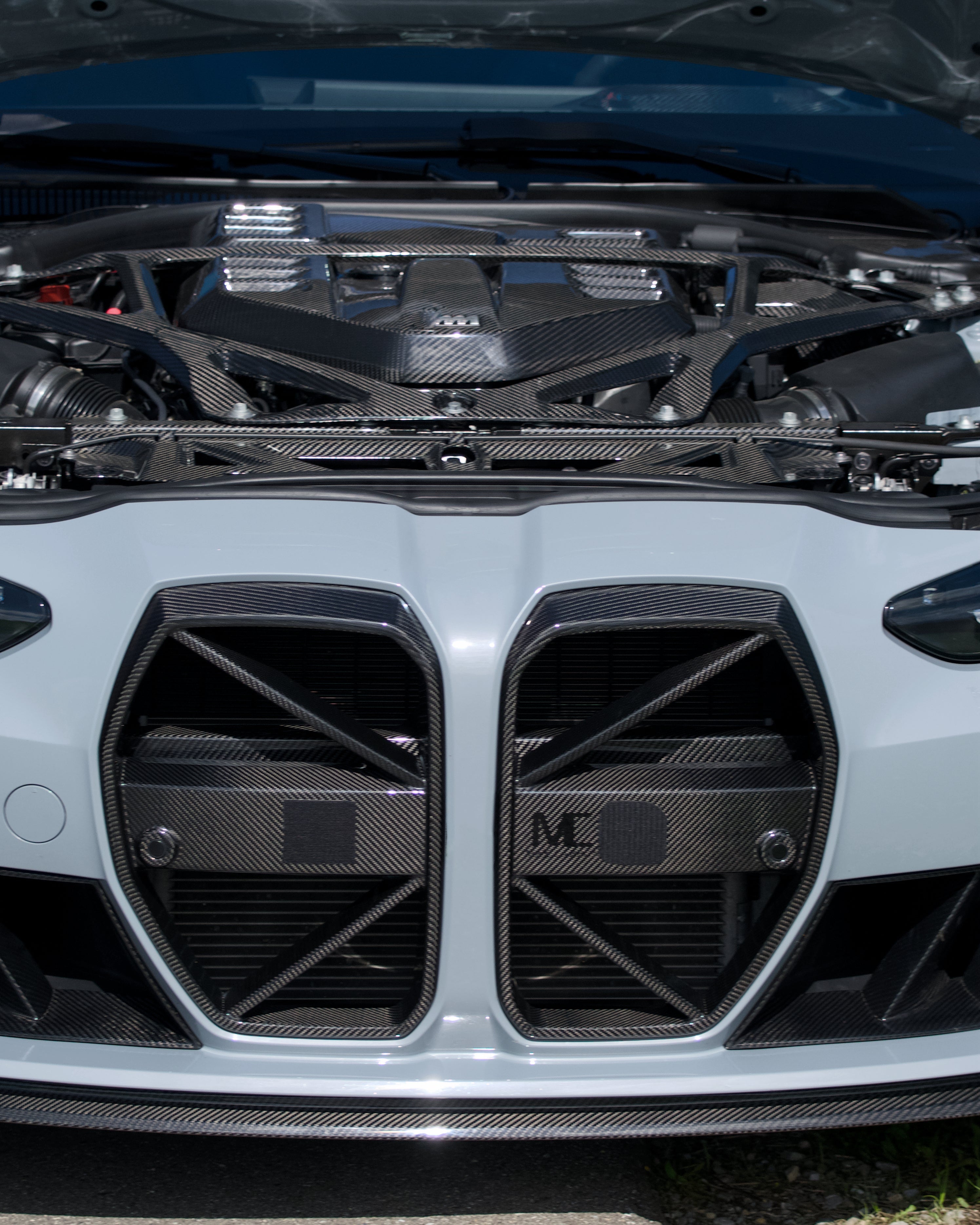 Dry Carbon MAX CARBON Design Kühlergrill Nieren für BMW M3 G80 G81 / M4 G82 G83 CSL Eintragungsfrei