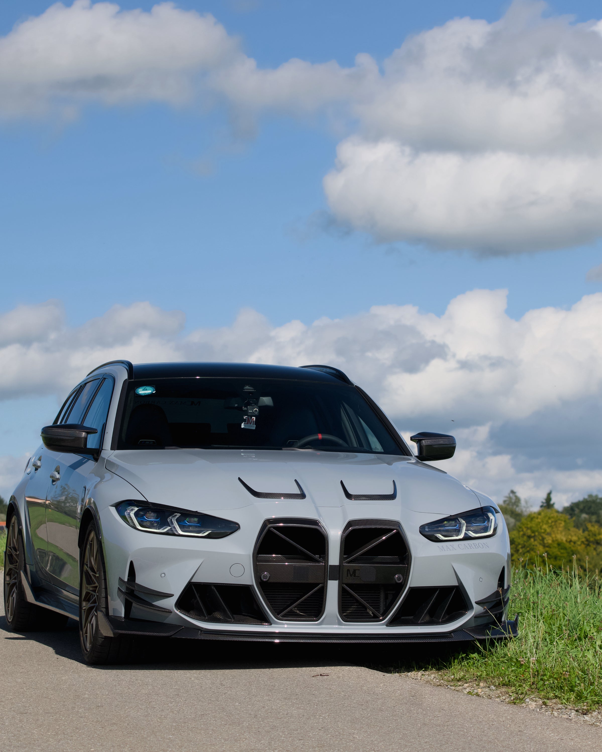 Dry Carbon MAX CARBON Design Kühlergrill Nieren für BMW M3 G80 G81 / M4 G82 G83 CSL Eintragungsfrei