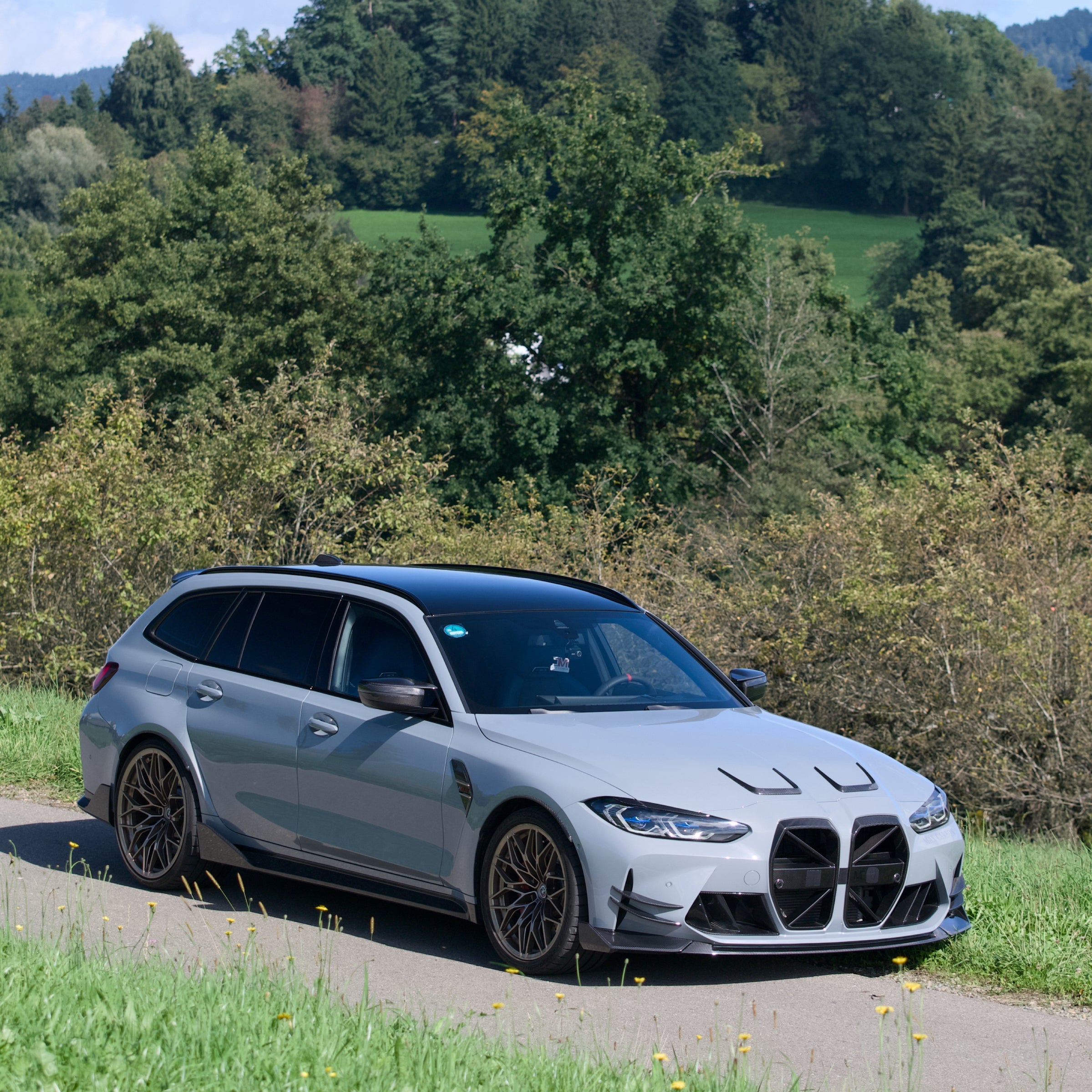 Dry Carbon MAX CARBON Design Kühlergrill Nieren für BMW M3 G80 G81 / M4 G82 G83 CSL Eintragungsfrei