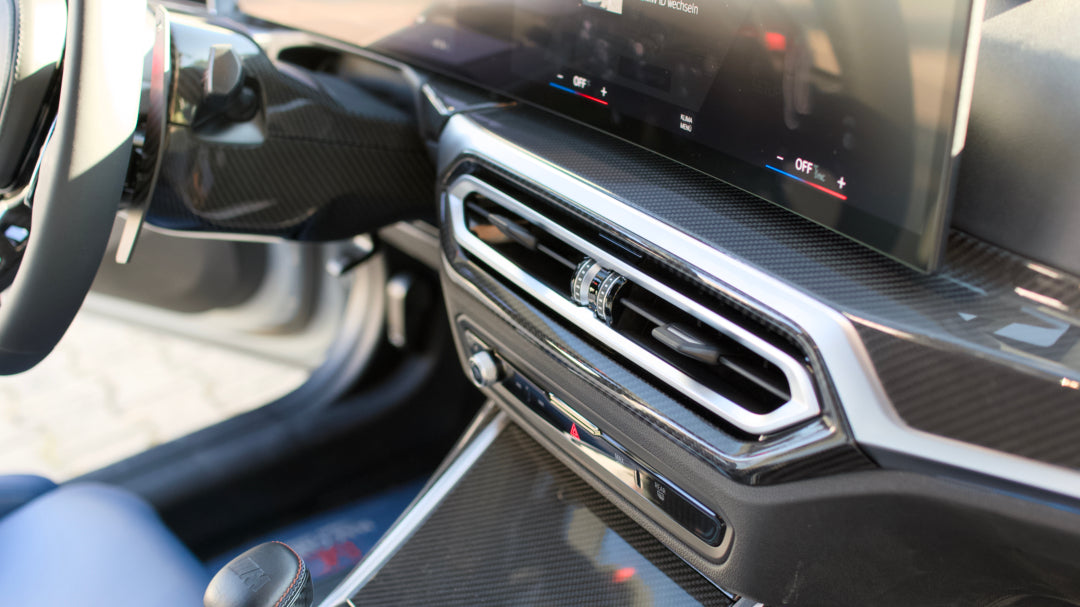 Dry Carbon Klimaanlage Cover Blenden für BMW M2 G87 M3 G80 G81 M4 G82 G83 2er G42 3er G20 G21 4er G22 G23 G26 Curved Display mit ID8