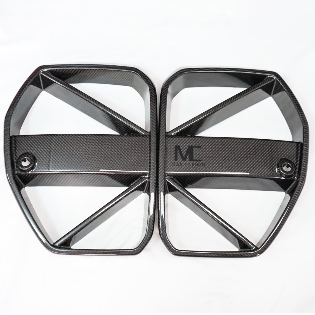 Dry Carbon MAX CARBON Design Kühlergrill Nieren für BMW M3 G80 G81 / M4 G82 G83 CSL Eintragungsfrei