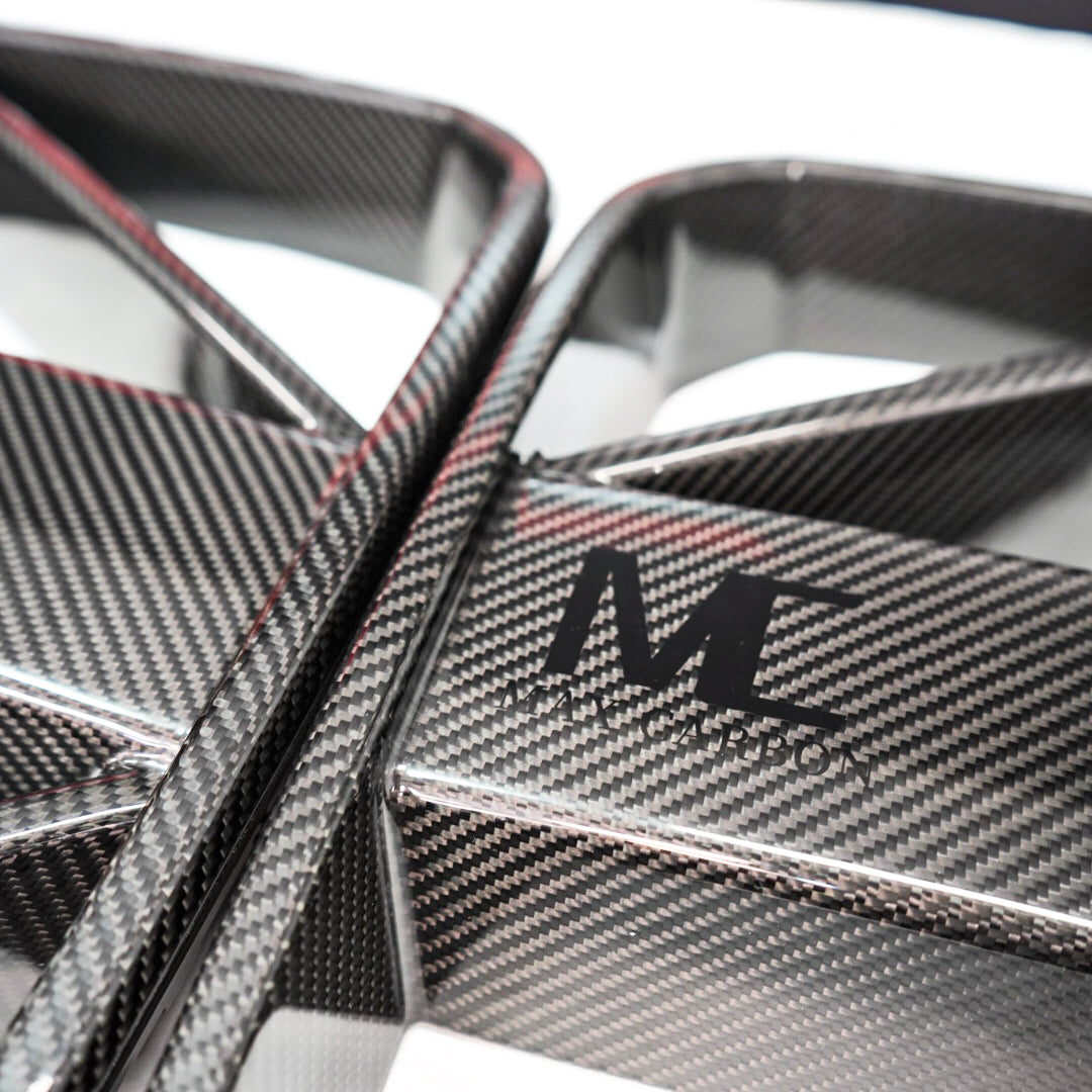 Dry Carbon MAX CARBON Design Kühlergrill Nieren für BMW M3 G80 G81 / M4 G82 G83 CSL Eintragungsfrei