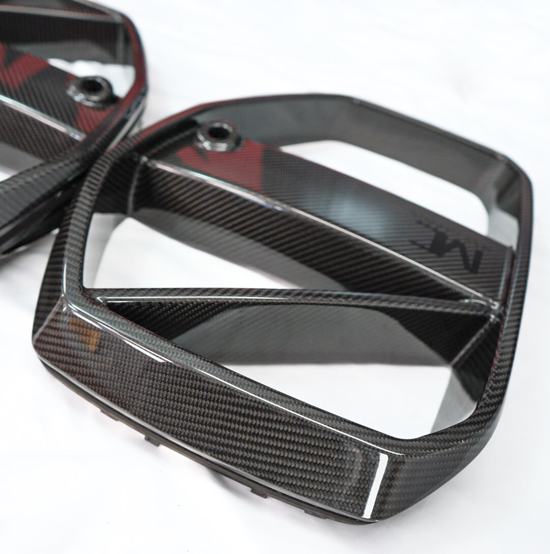 Dry Carbon MAX CARBON Design Kühlergrill Nieren für BMW M3 G80 G81 / M4 G82 G83 CSL Eintragungsfrei
