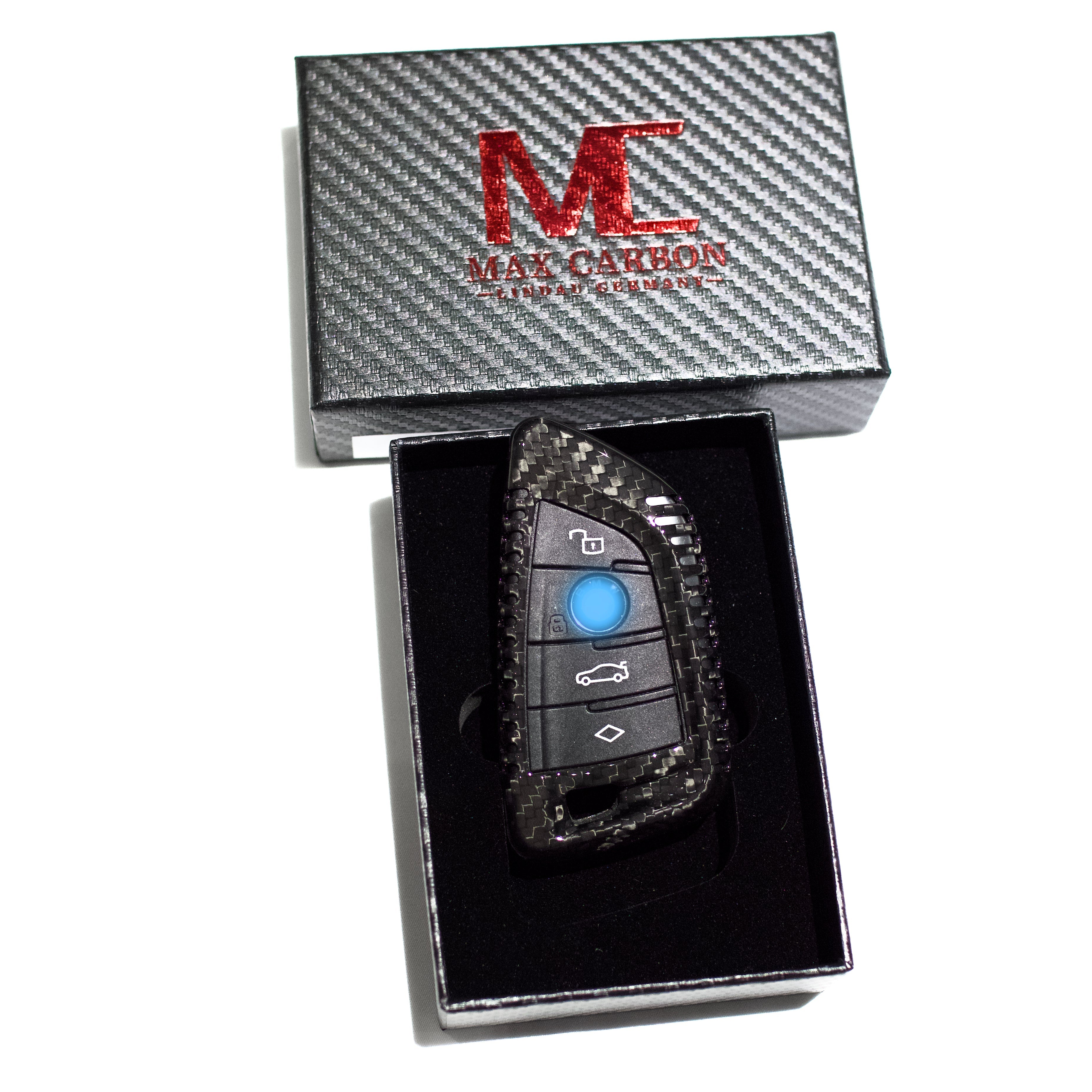 Dry-Carbon Schlüssel Cover passend für BMW und BMW M – Carbon im Detail