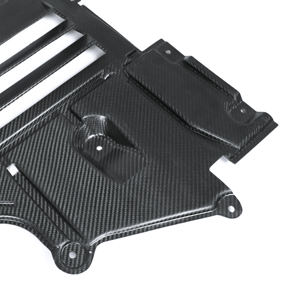 Dry-Carbon Unterbodenschutz mit Aerodynamik-Design passend für BMW M2 G87, M3 G80/G81, M4 G82/G83 – Leichtbau-Diffusorboden